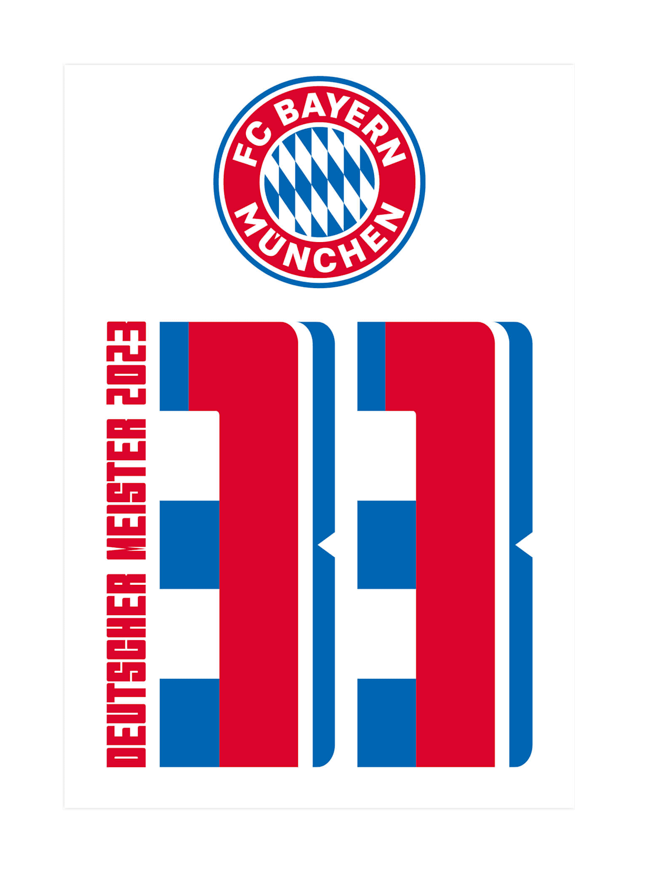 Wandsticker Deutscher Meister Logo 2023 detail 1
