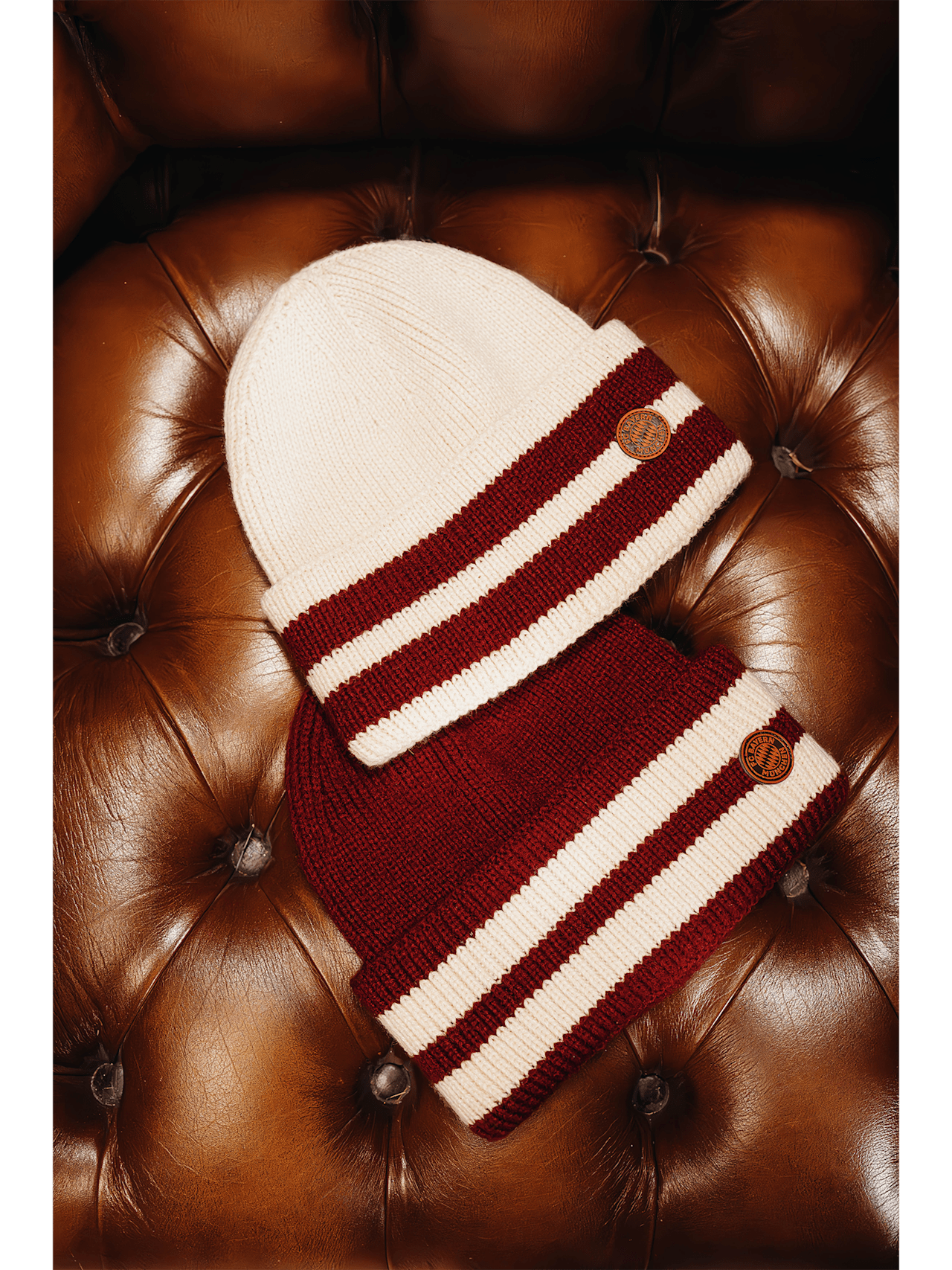 Knit hat winter season detail 3