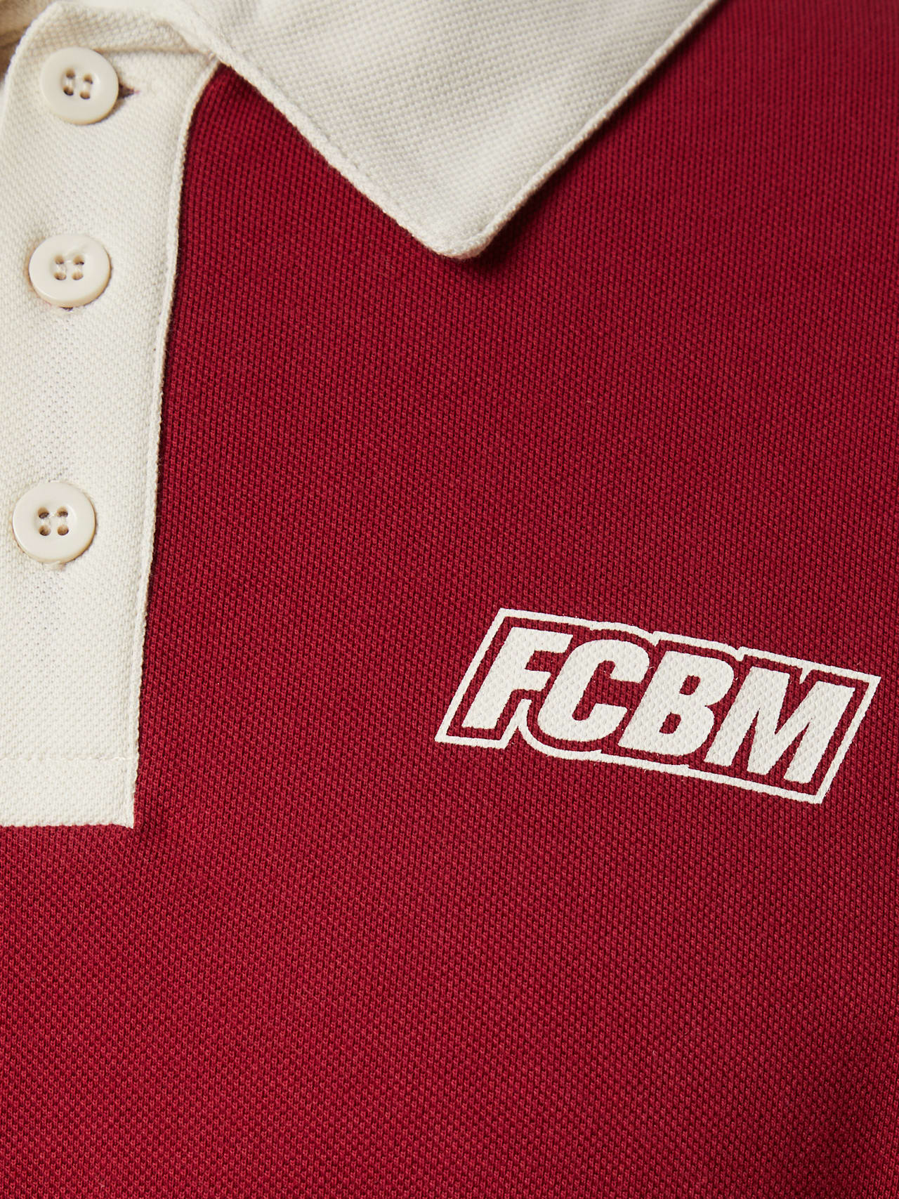 Poloshirt langarm FCBM detail 3