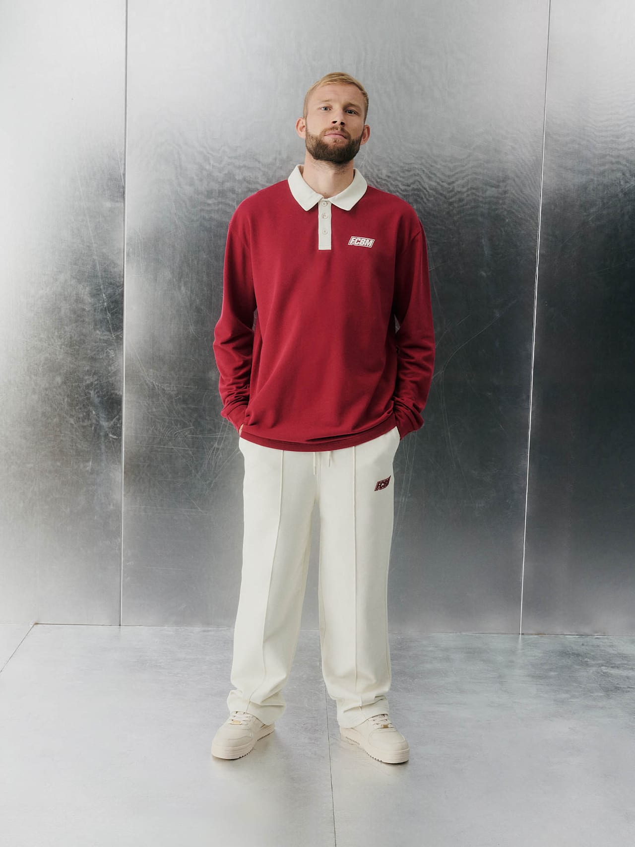 Poloshirt langarm FCBM detail 4