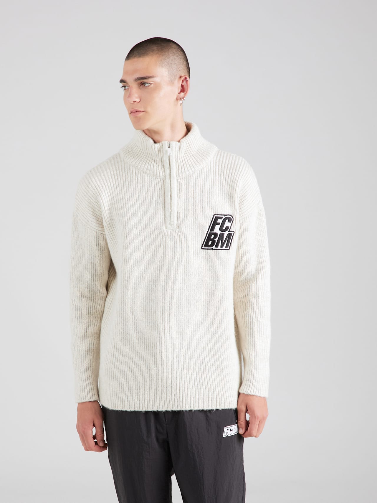 Half-Zip Strickpullover FCBM detail 4