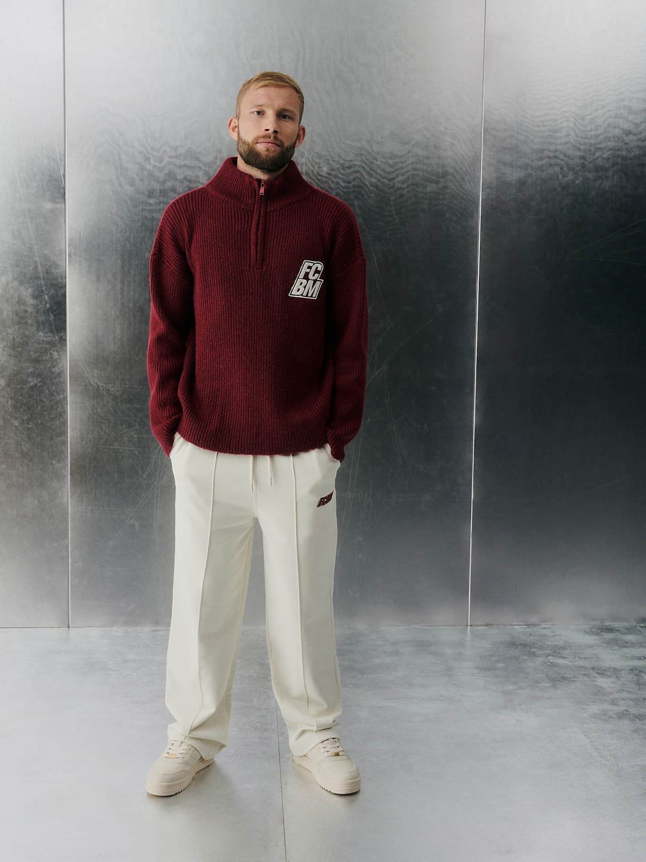 Half-Zip Strickpullover FCBM detail 5