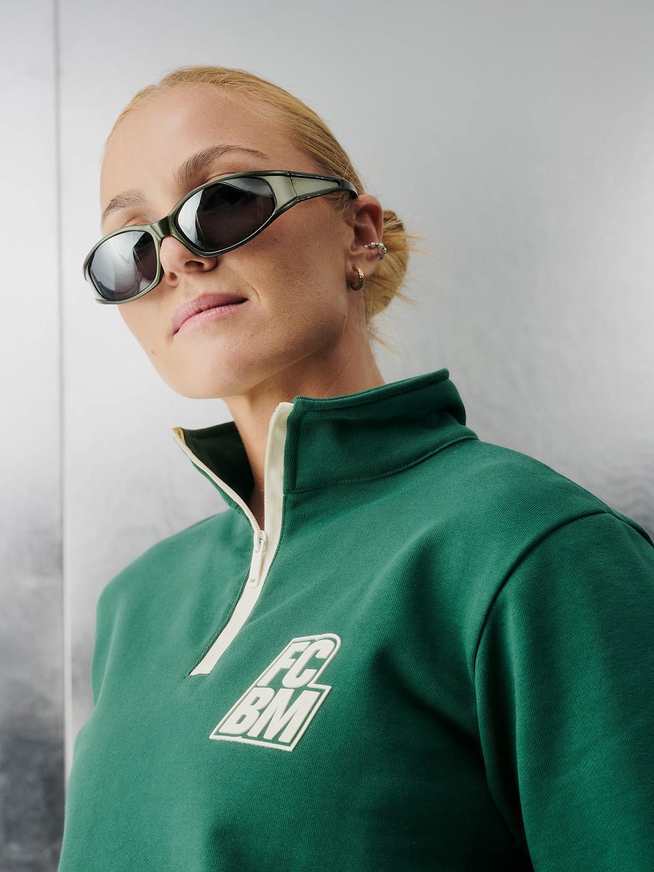 Half-Zip Sweatshirt FCBM detail 5