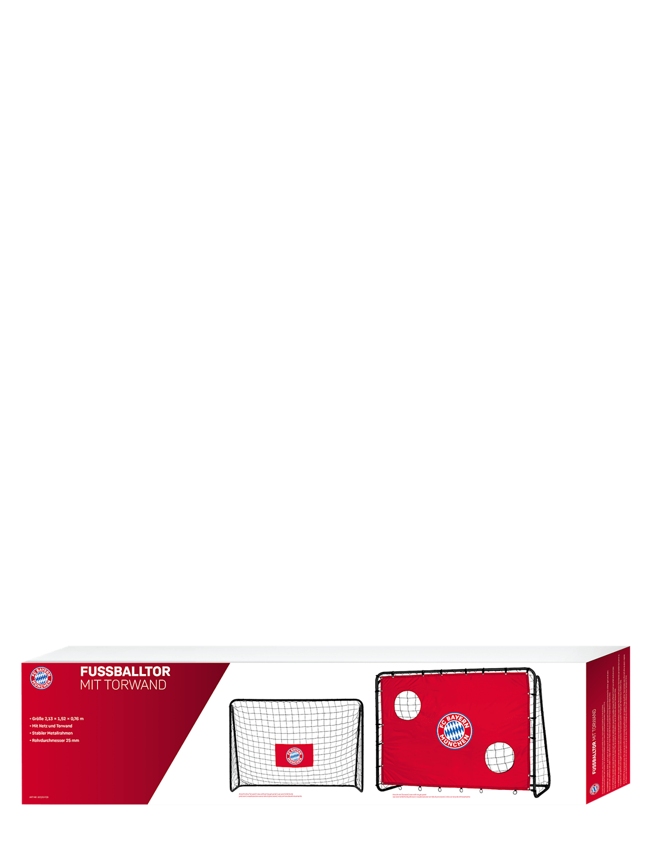 Fußballtor mit Torwand detail 3