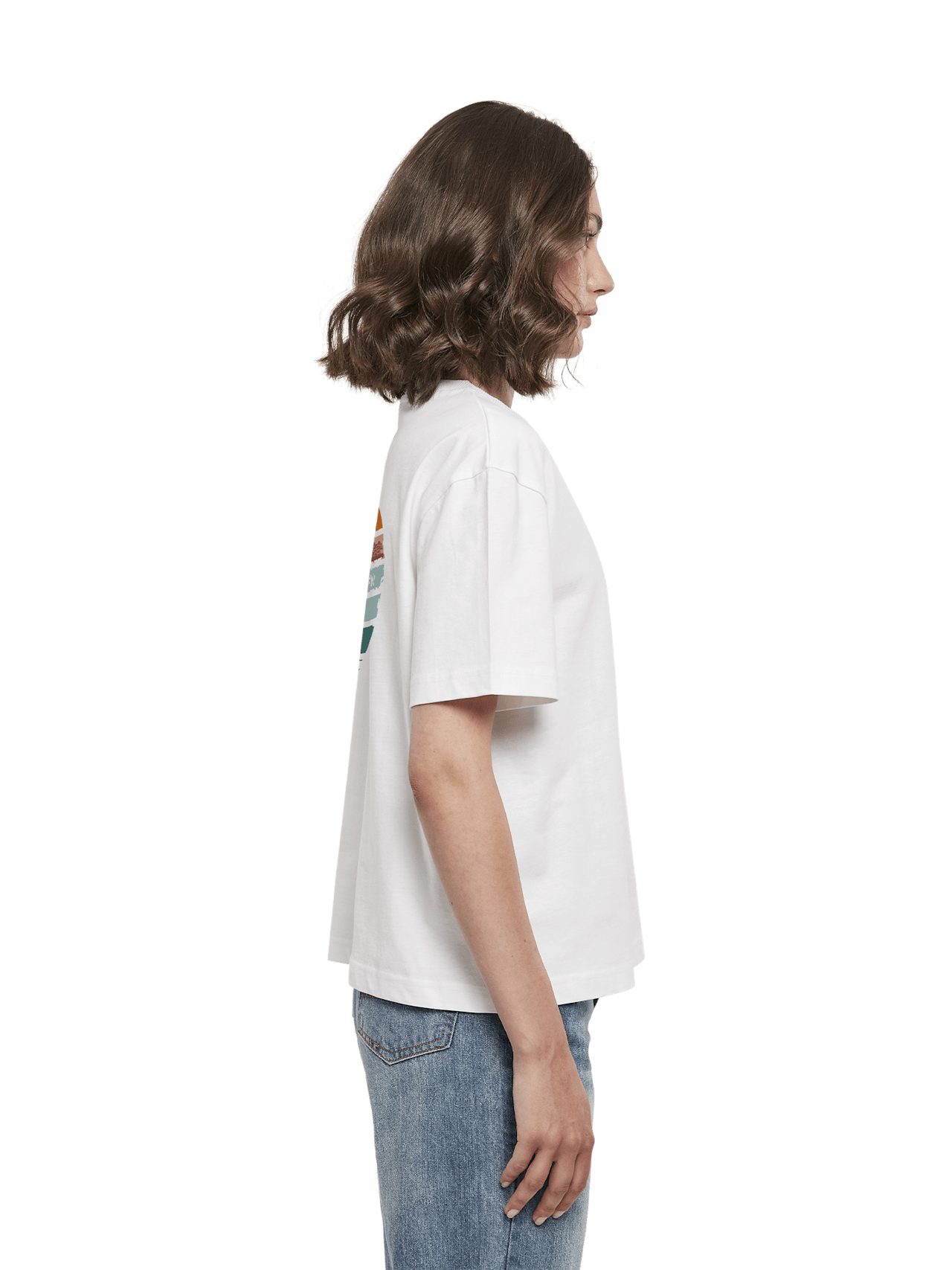 Oversized T-Shirt Rainbow detail 5