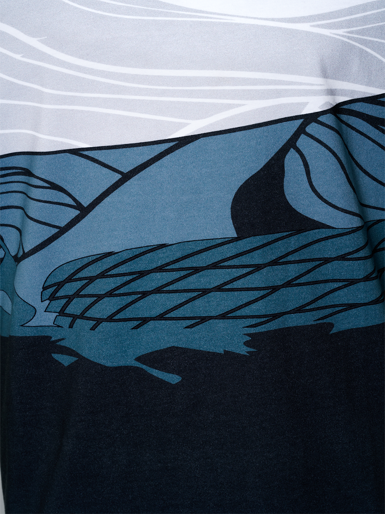 T-Shirt Mountain Skyline detail 3