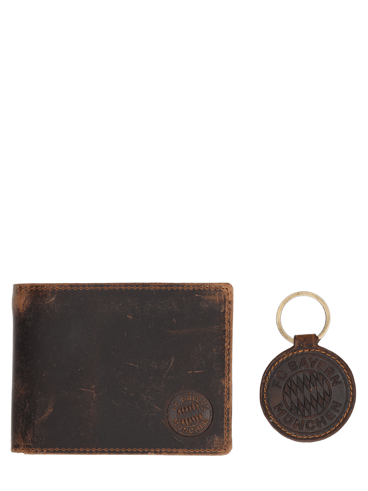 Unisex Leather set wallet & key fob 1