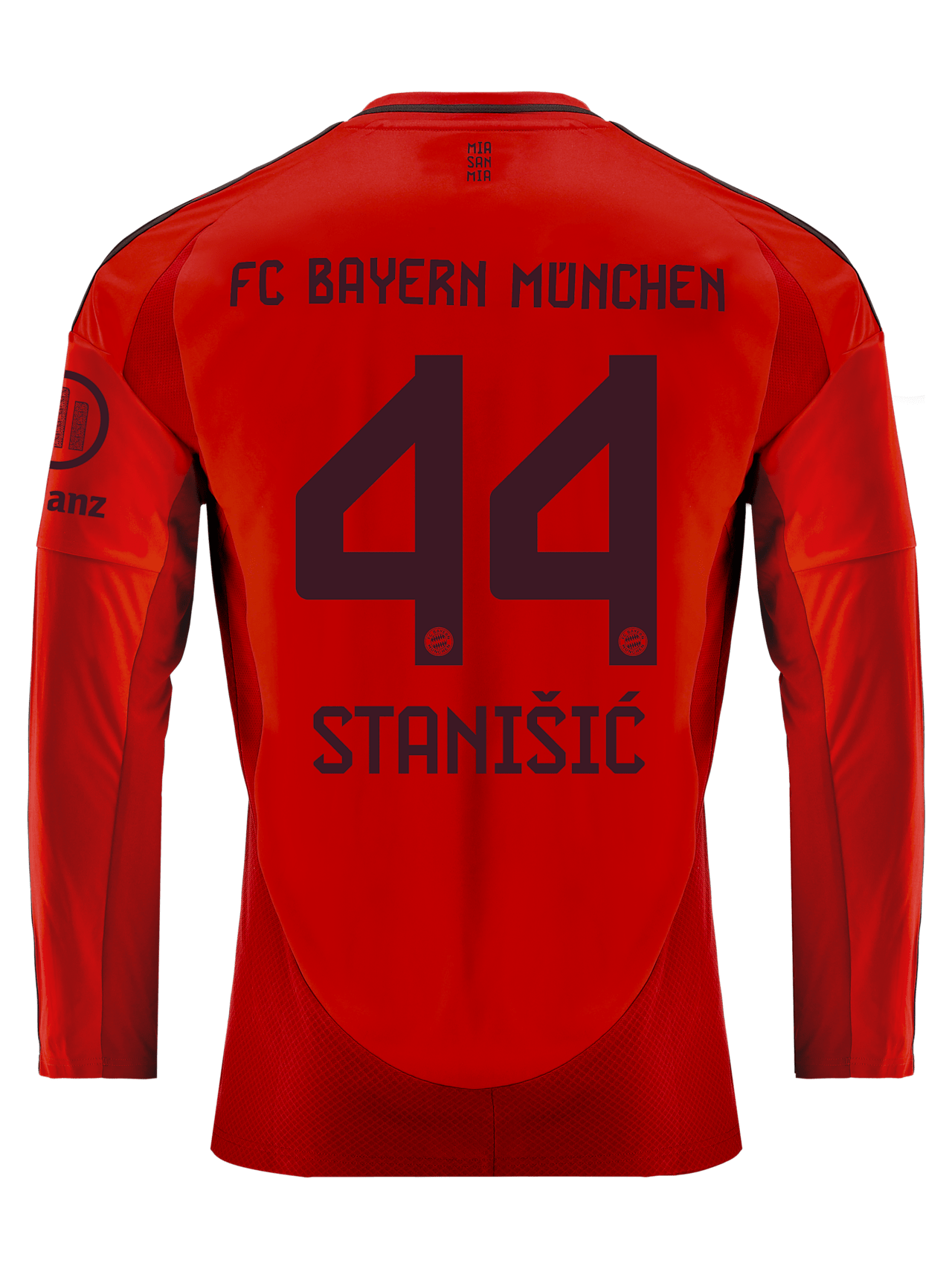 Josip Stanišić Men Long Sleeve Jersey Home 24-25 1