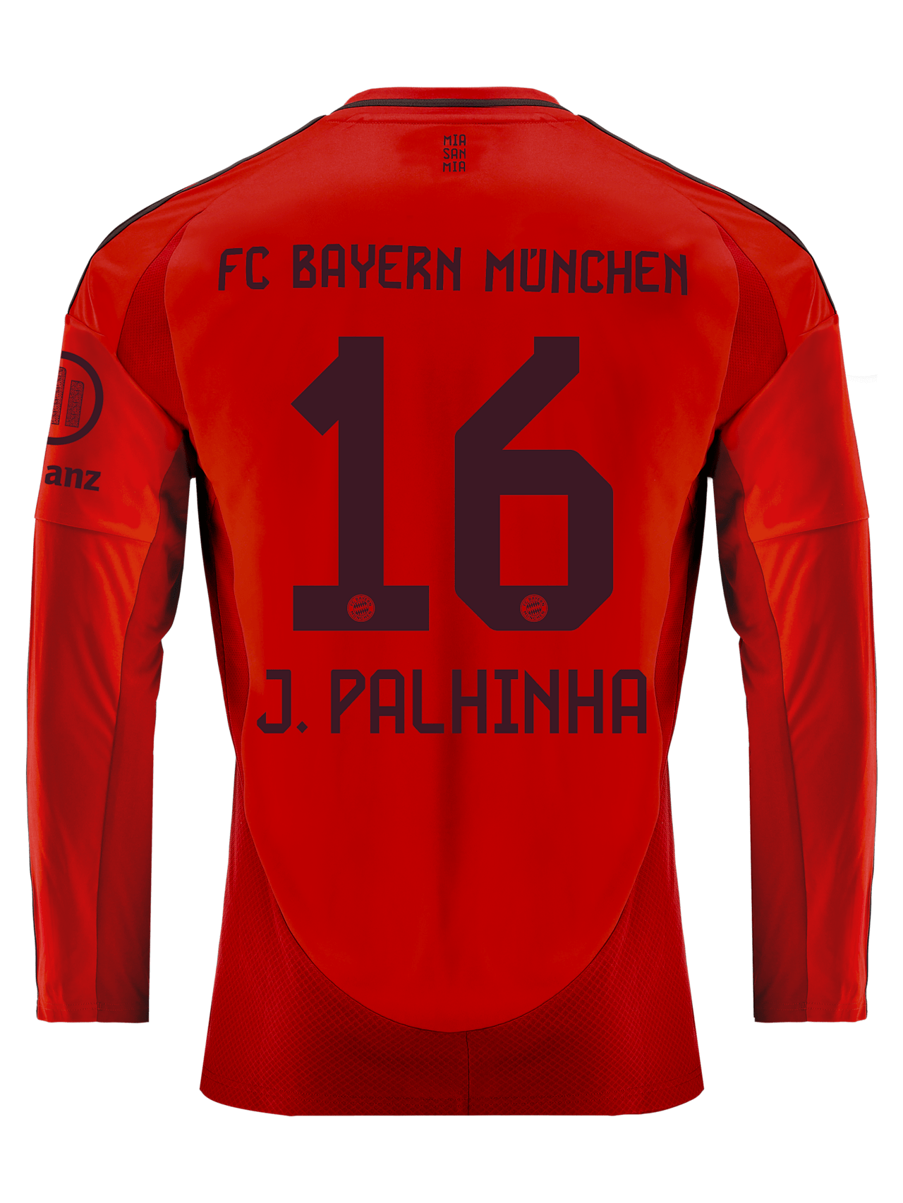 João Palhinha Men Long Sleeve Jersey Home 24-25 1