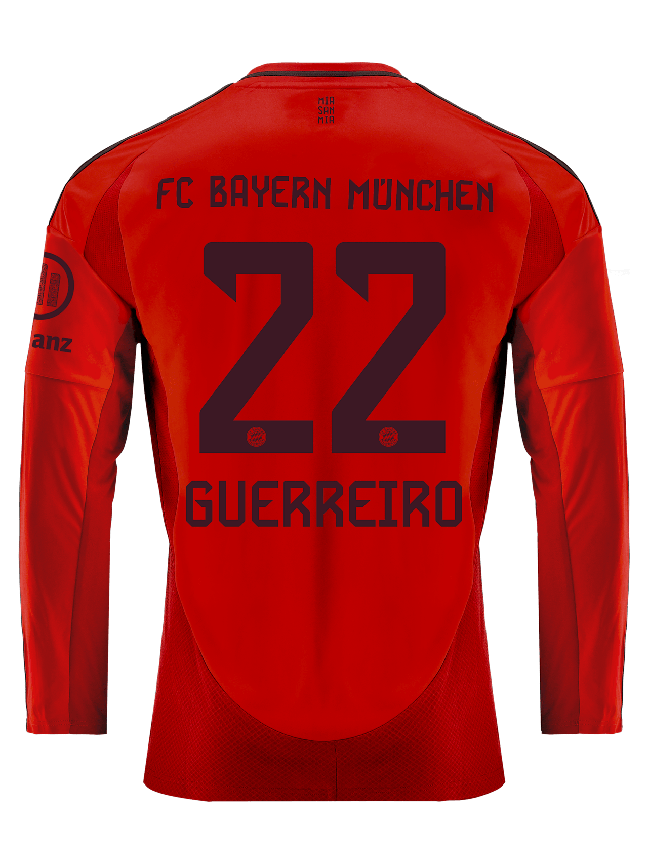 Raphaël Guerreiro Men Long Sleeve Jersey Home 24-25 1