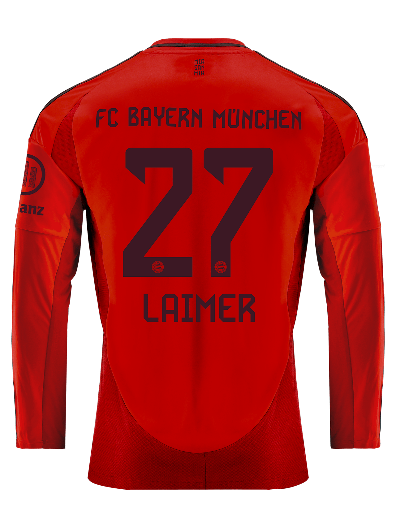 Konrad Laimer Men Long Sleeve Jersey Home 24-25 1