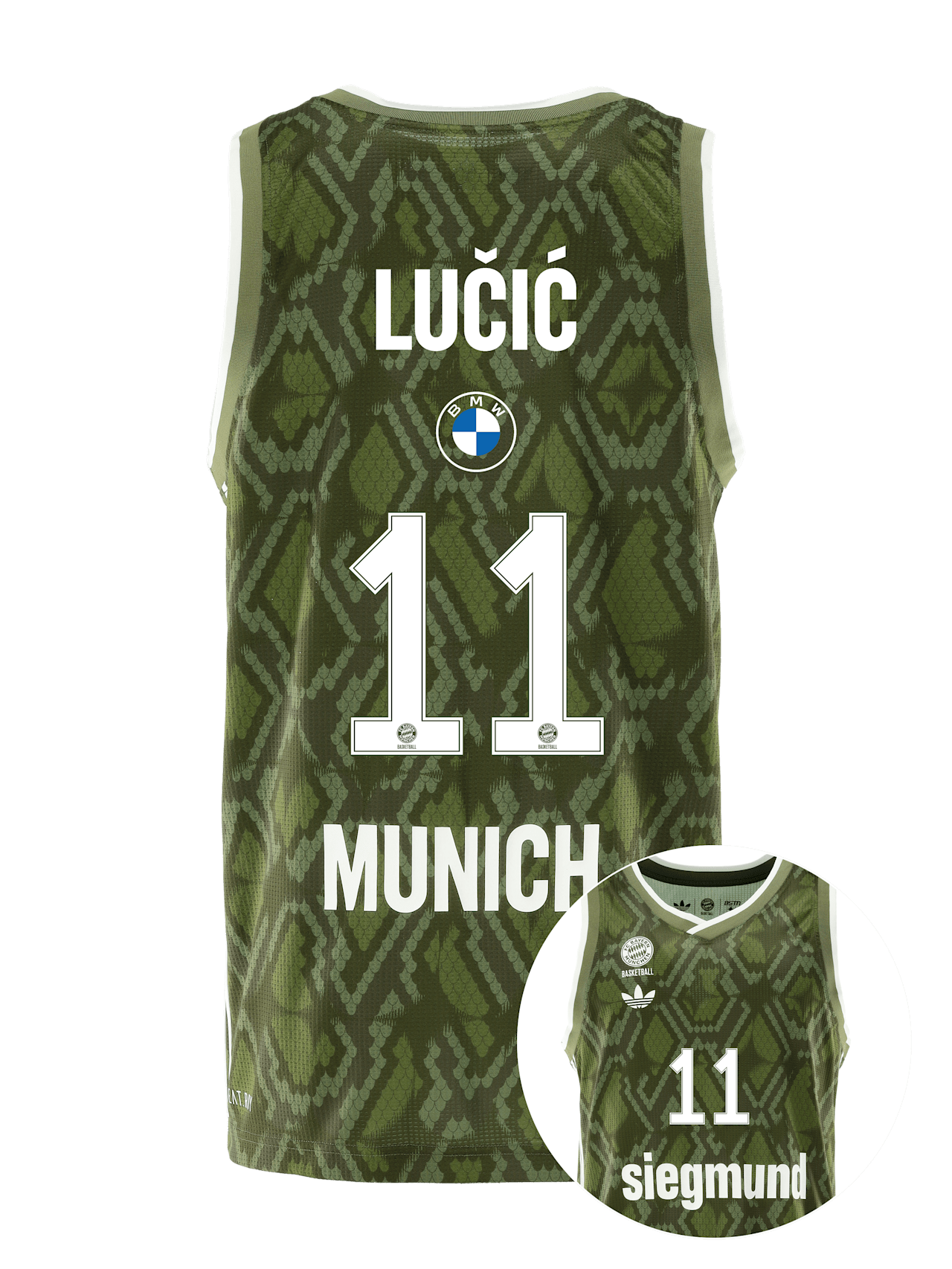 Basket-ball Auth. Maillot Garden 24-25 detail 2