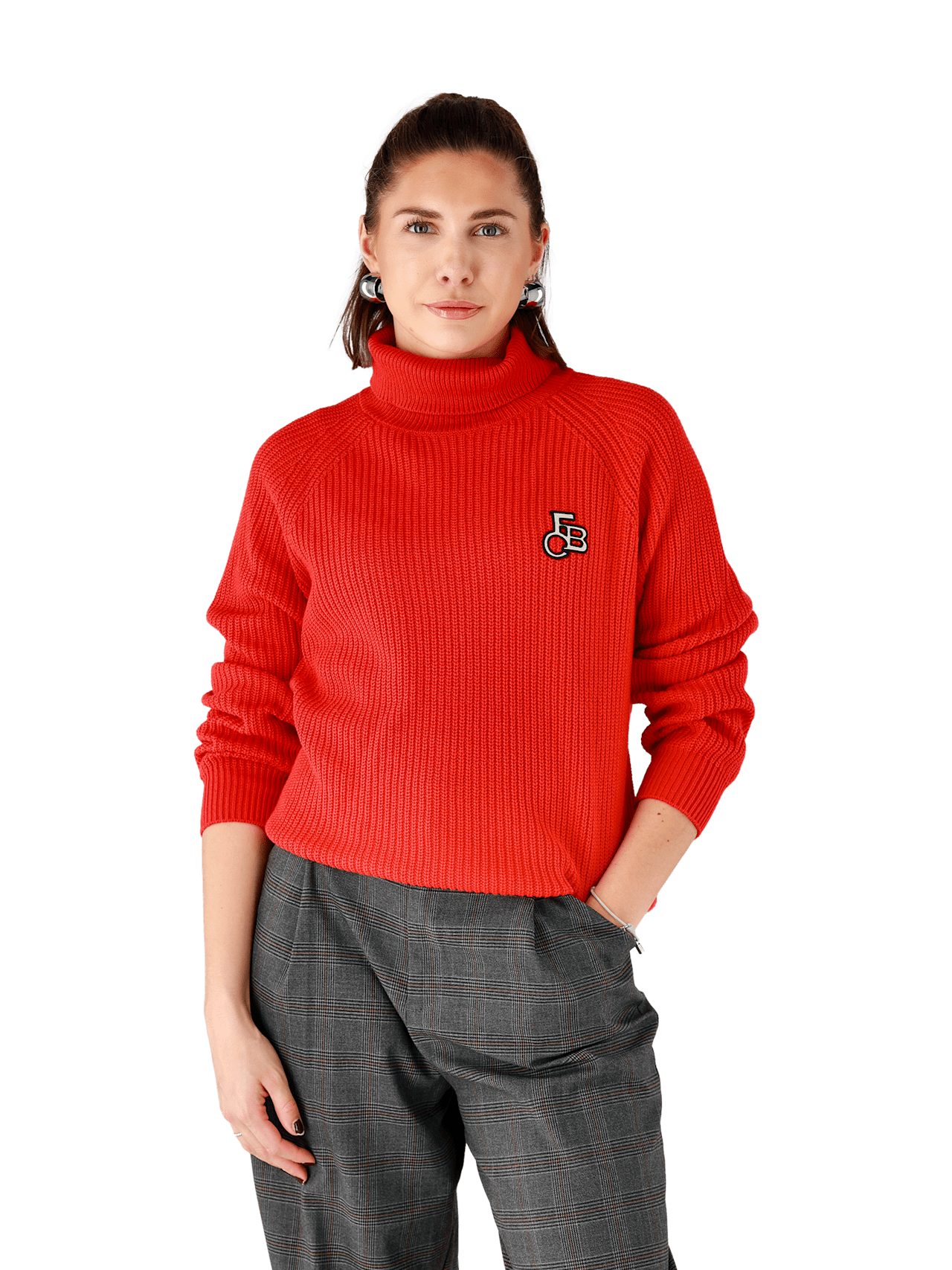 Knitted turtleneck FCB detail 3