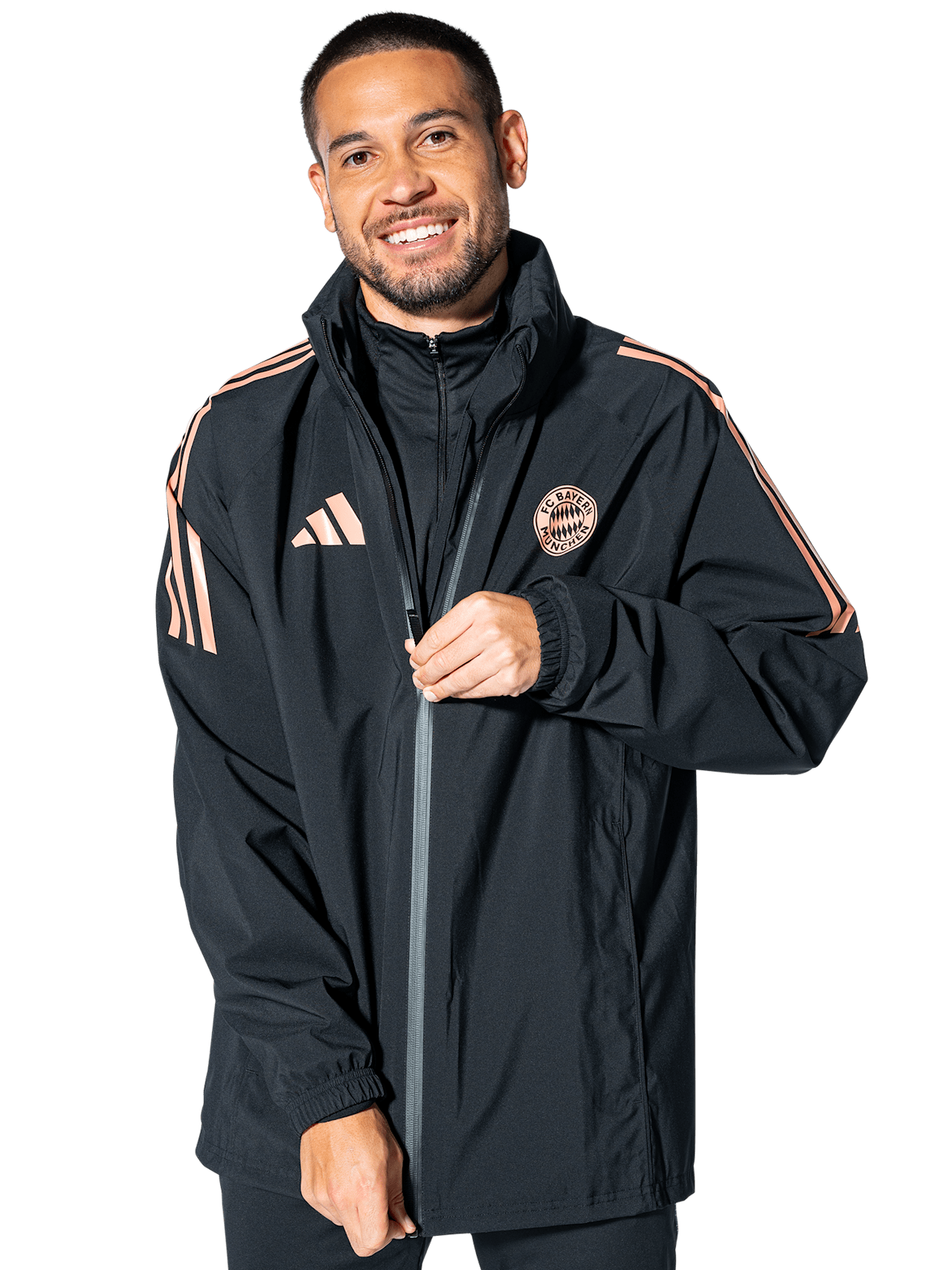 Teamline rain jacket detail 5