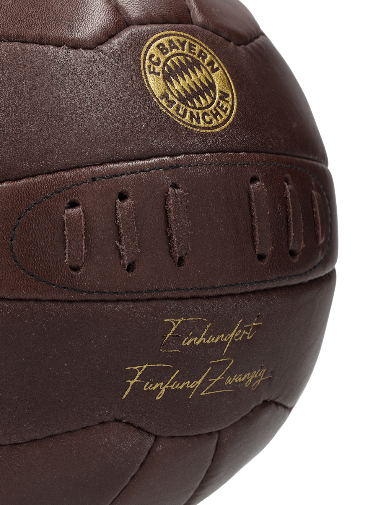 Lederball Retro 125 Jahre detail 3