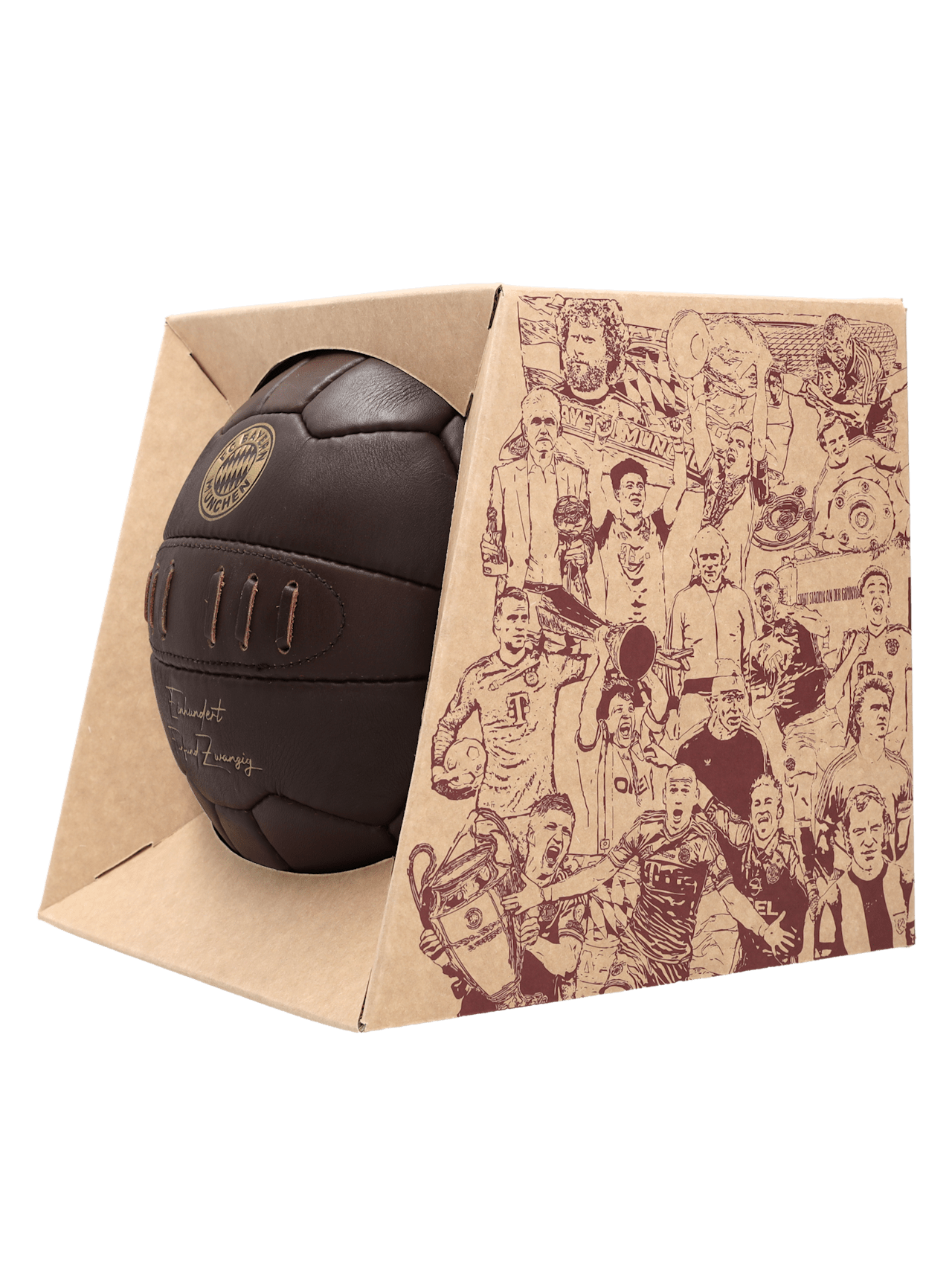 Lederball Retro 125 Jahre detail 4
