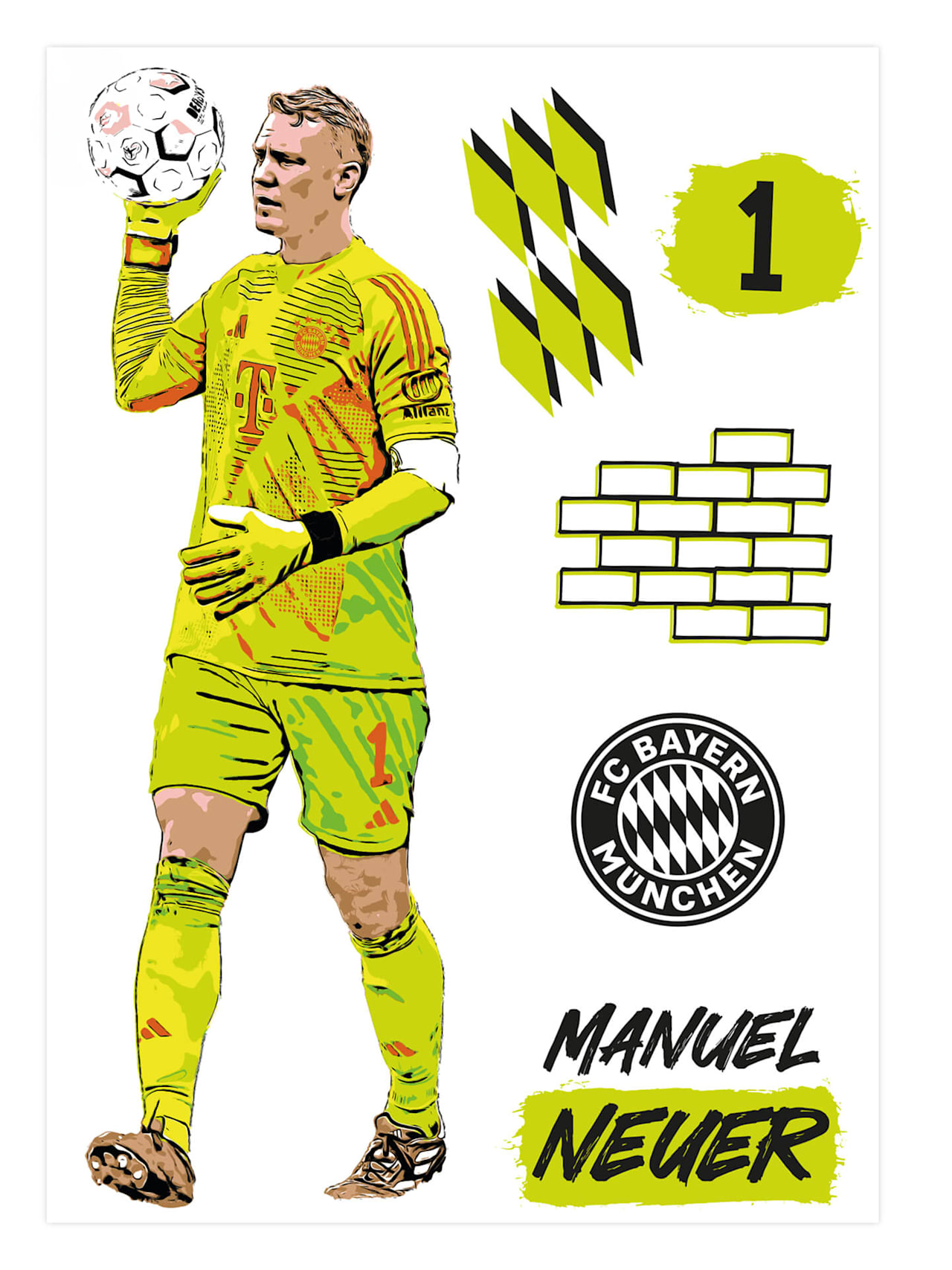 Manuel Neuer Wandtattoo Neuer 1