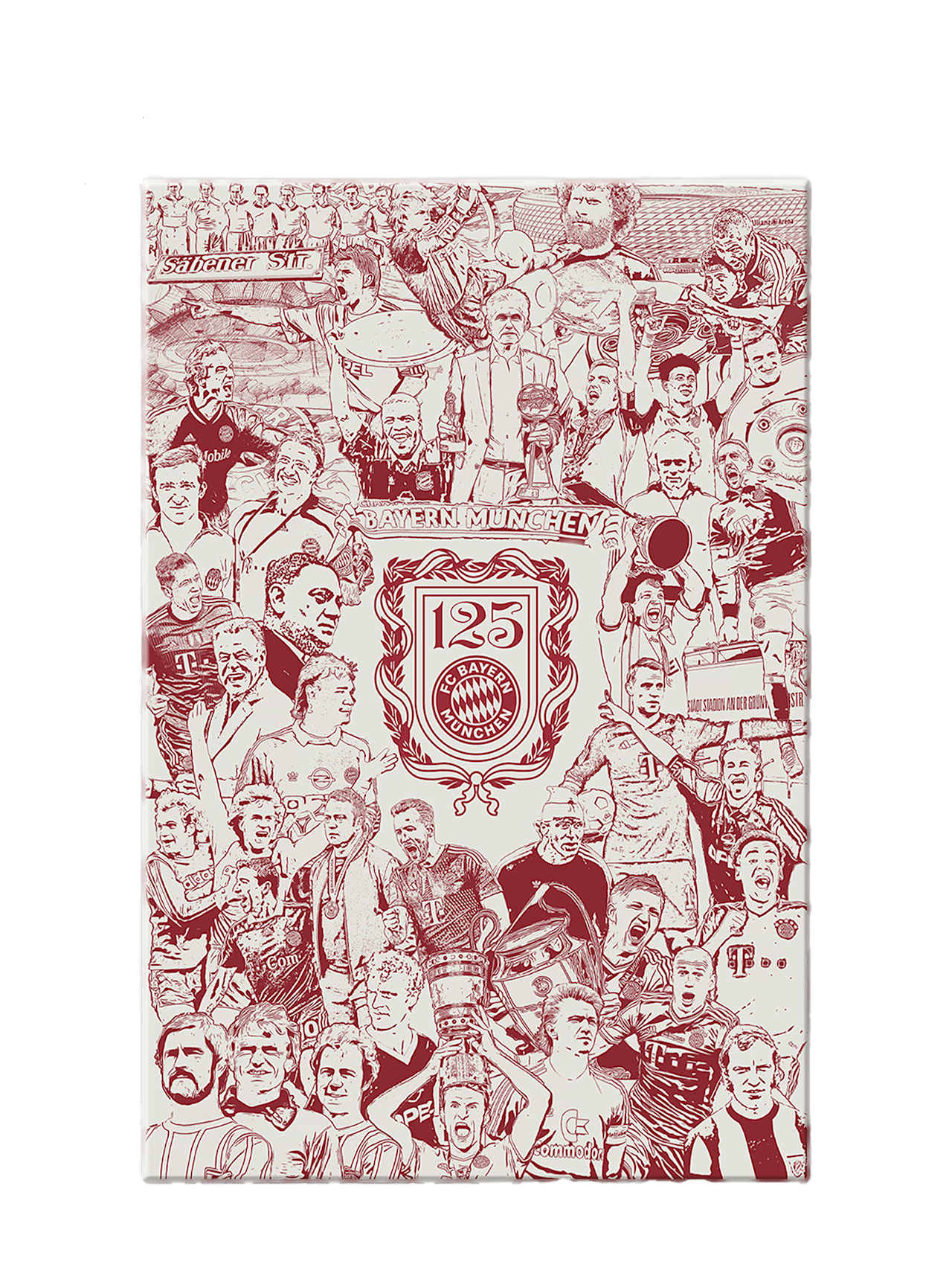 Glasbild Legenden 125 Jahre detail 1