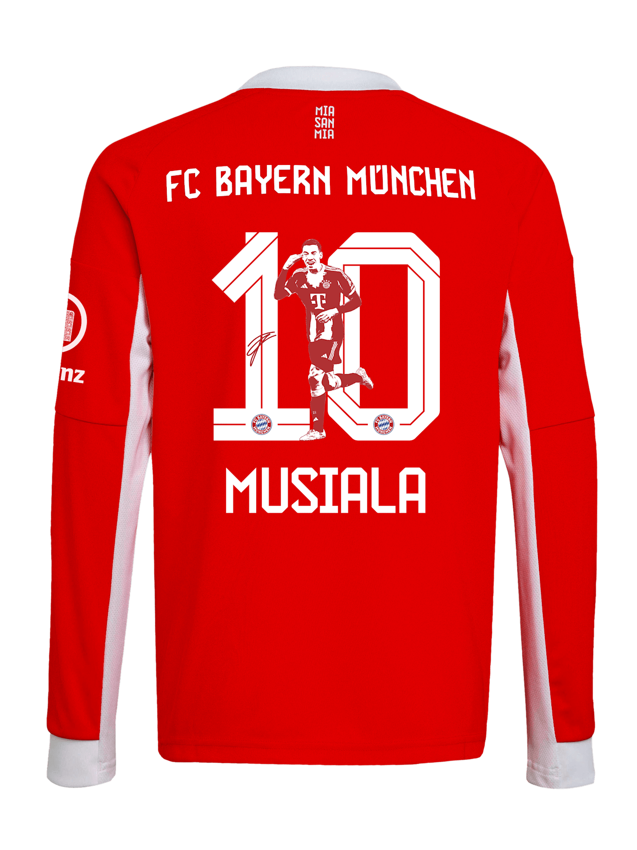 Jamal Musiala Herren Langarm Trikot Home 25-26 1