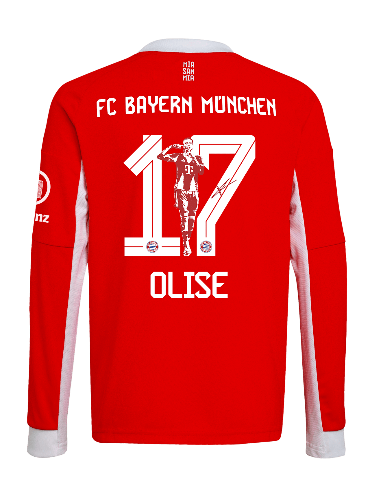 Michael Olise Herren Langarm Trikot Home 25-26 1