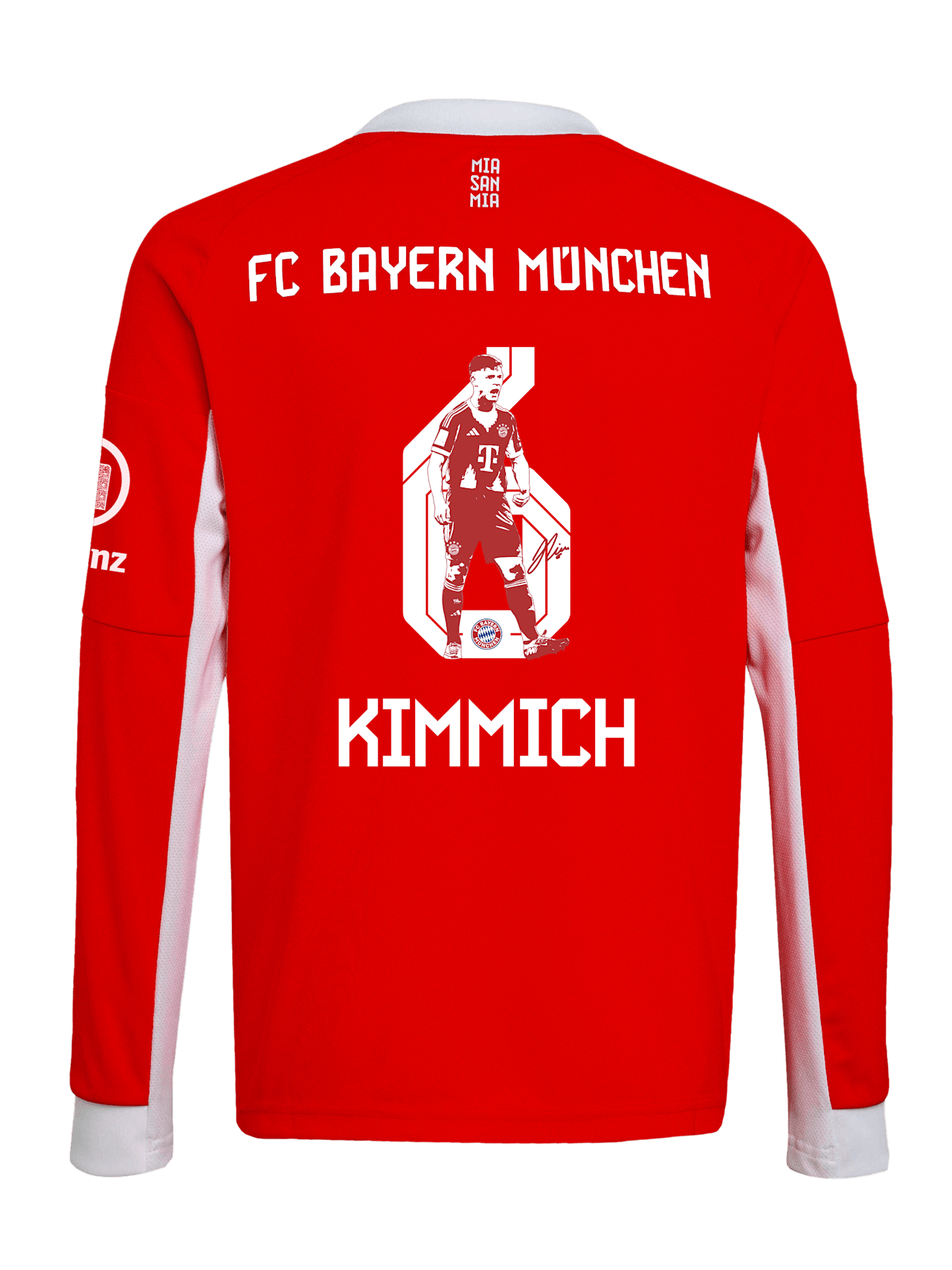 Joshua Kimmich Herren Langarm Trikot Home 25-26 1