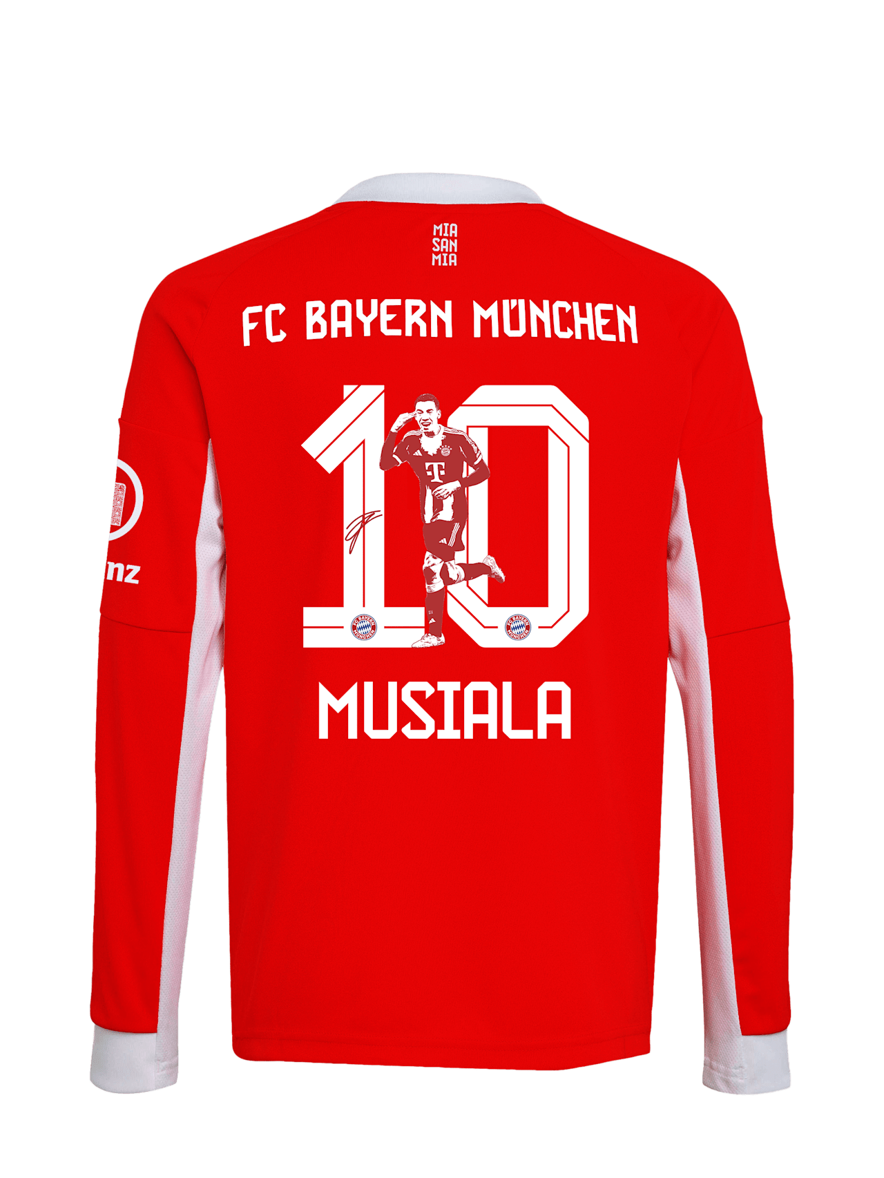 Jamal Musiala Kinder Langarm Trikot Home 25-26 1