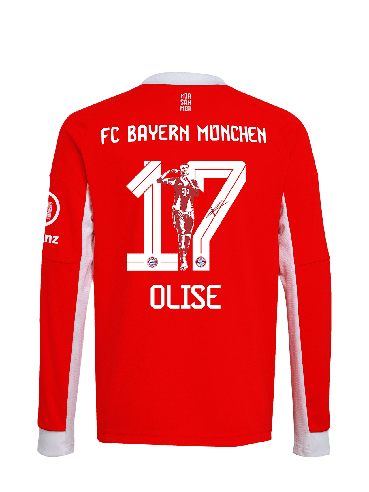 Michael Olise Kinder Langarm Trikot Home 25-26 1