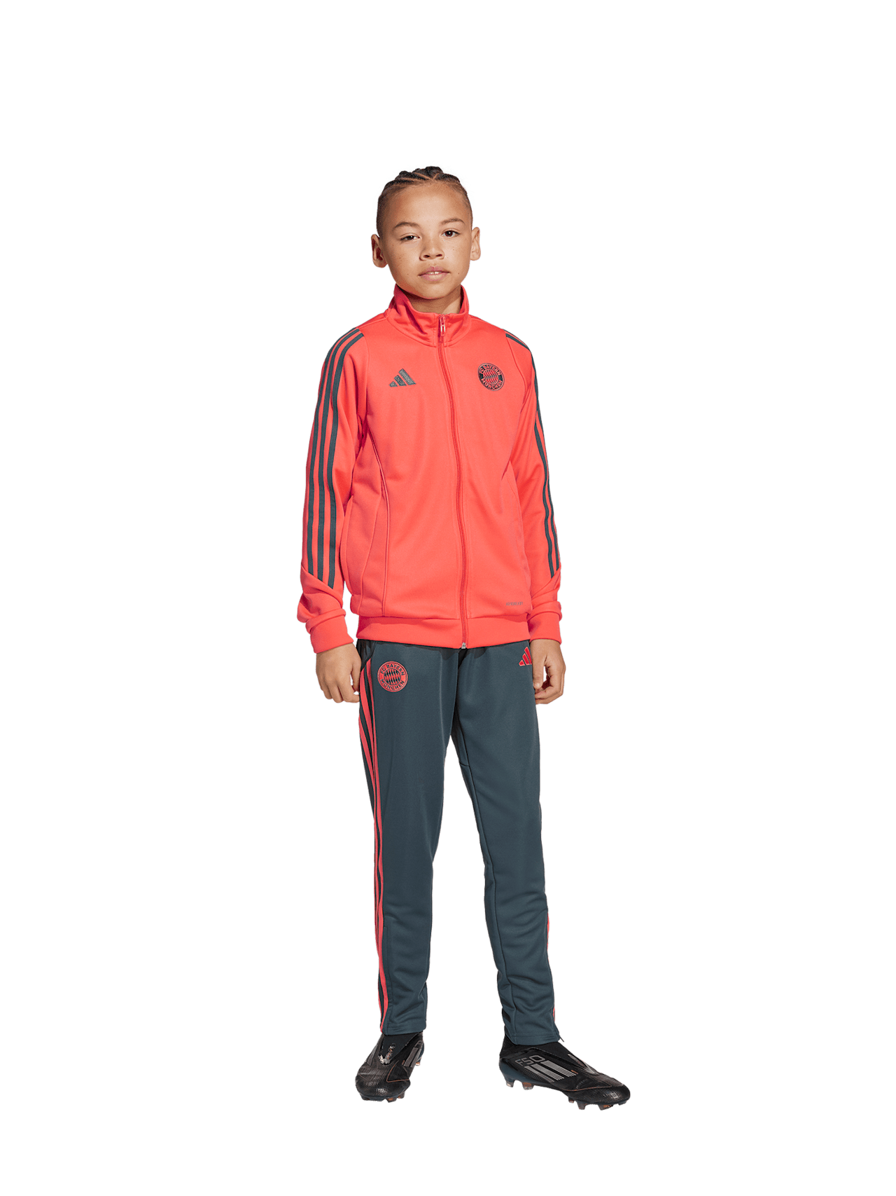 Kinder Trainingsanzug Teamline Orange Offizieller FC Bayern Store