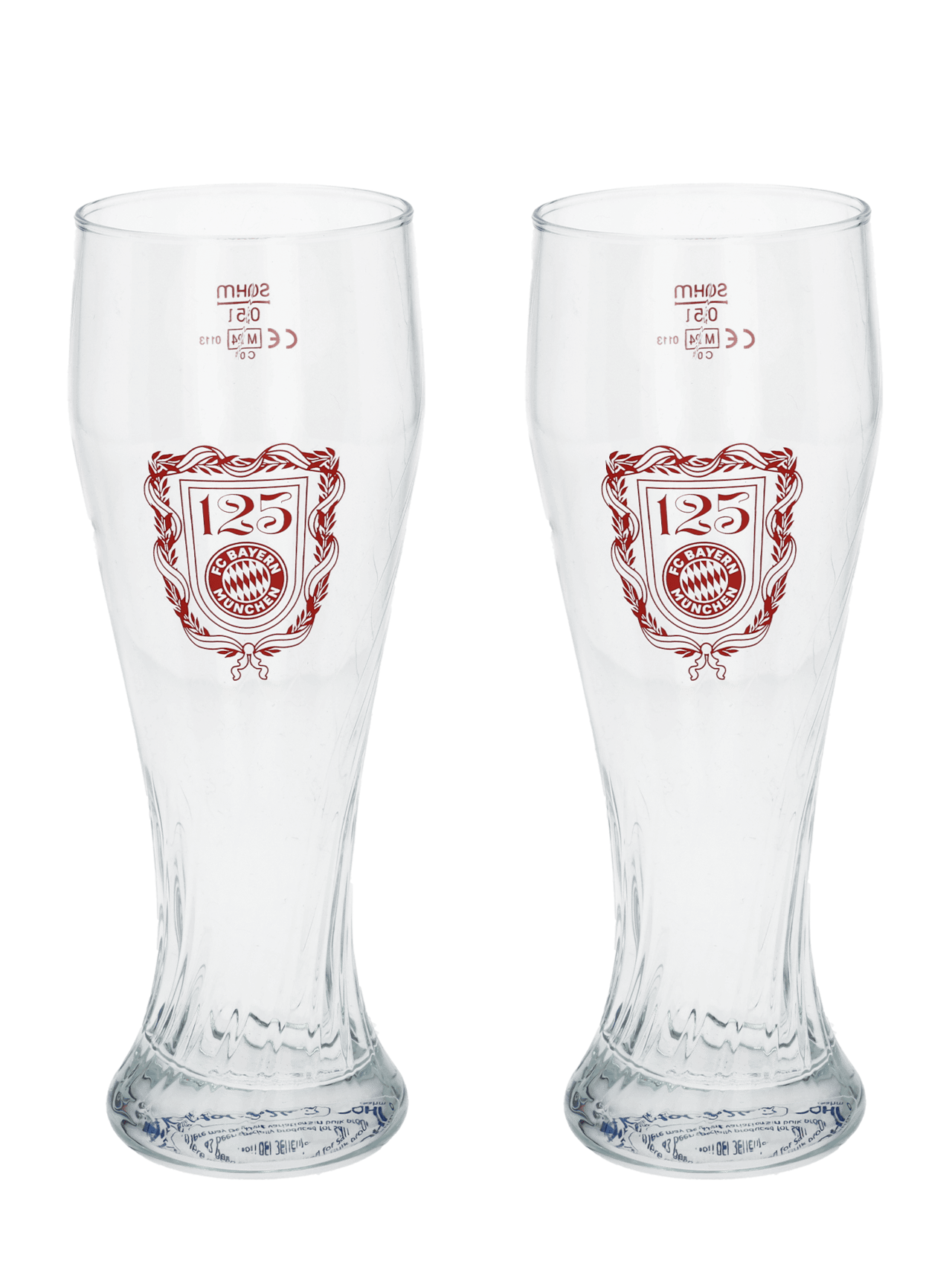 Weißbierglas 2er-Set 125 Jahre detail 1