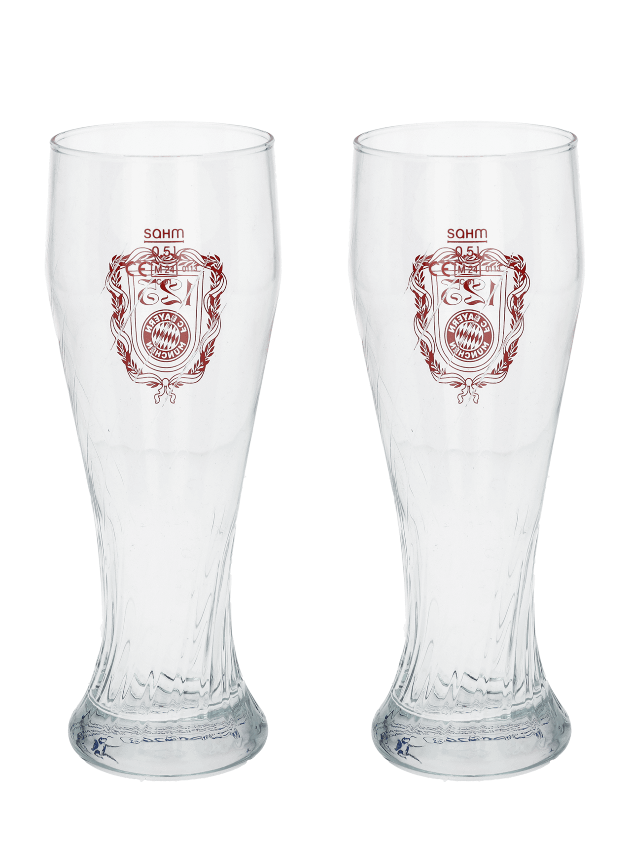 Weißbierglas 2er-Set 125 Jahre detail 2