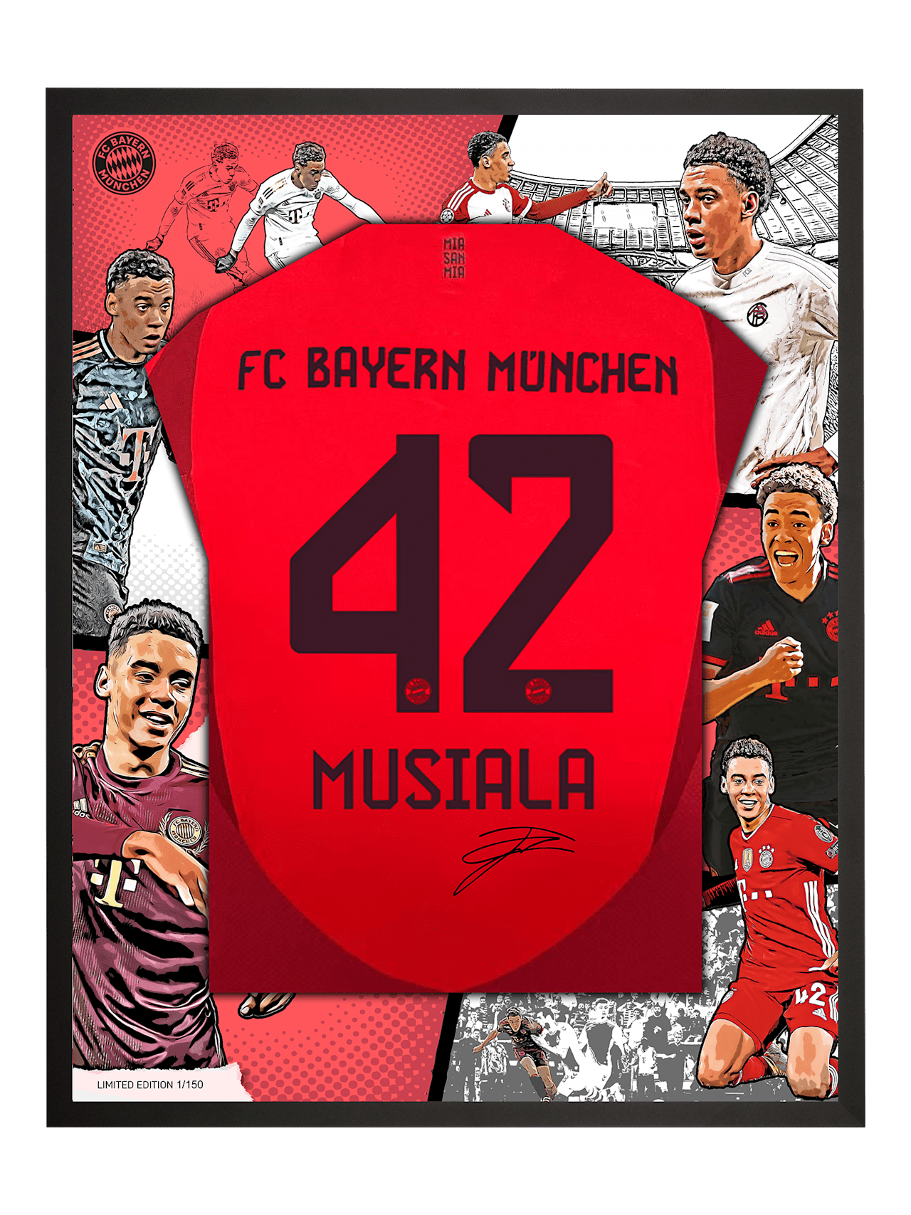 Trikotrahmen Musiala Limited Edition detail 1
