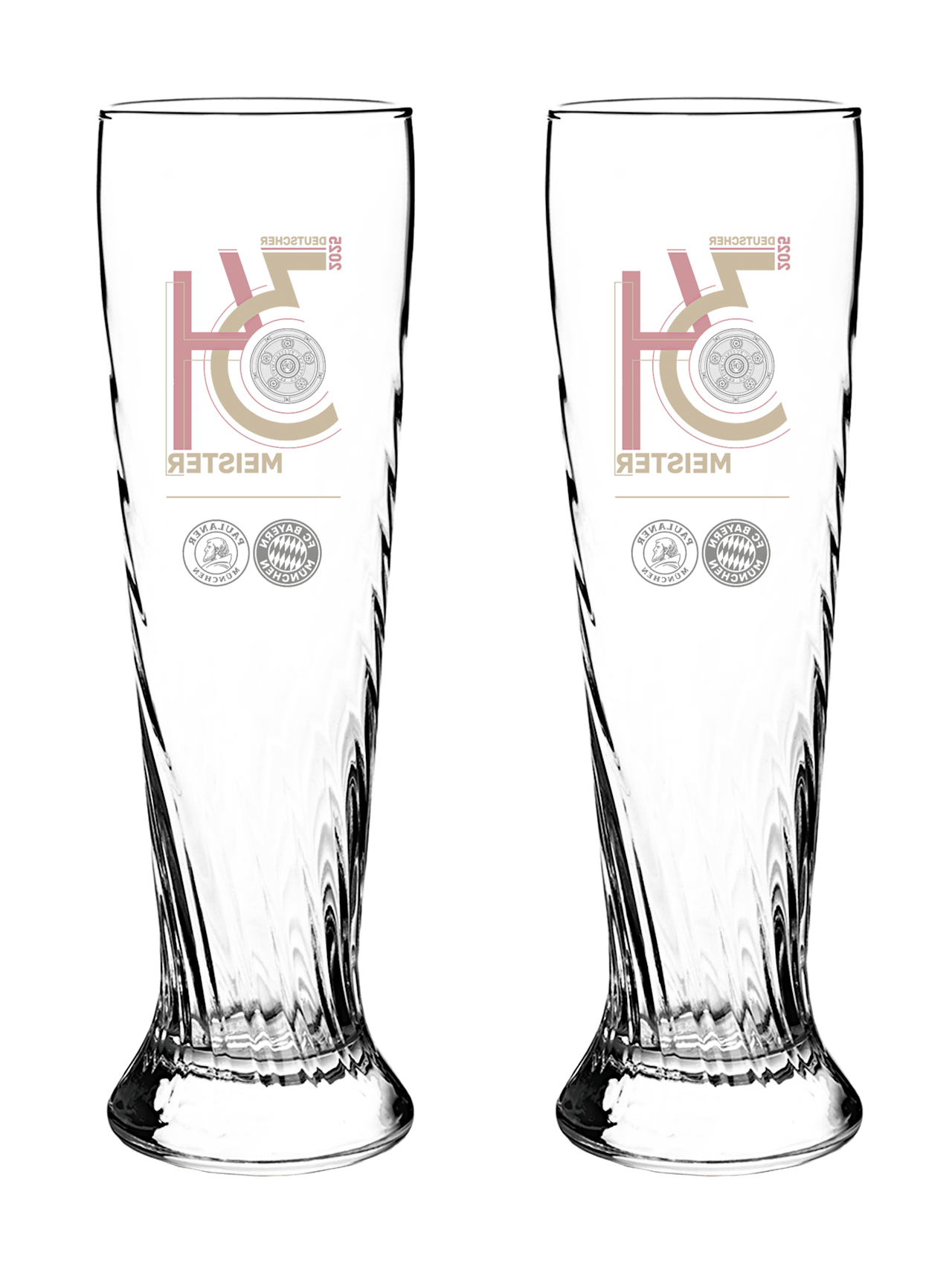 Weißbierglas Dt. Meister 2er-Set 2025 detail 2