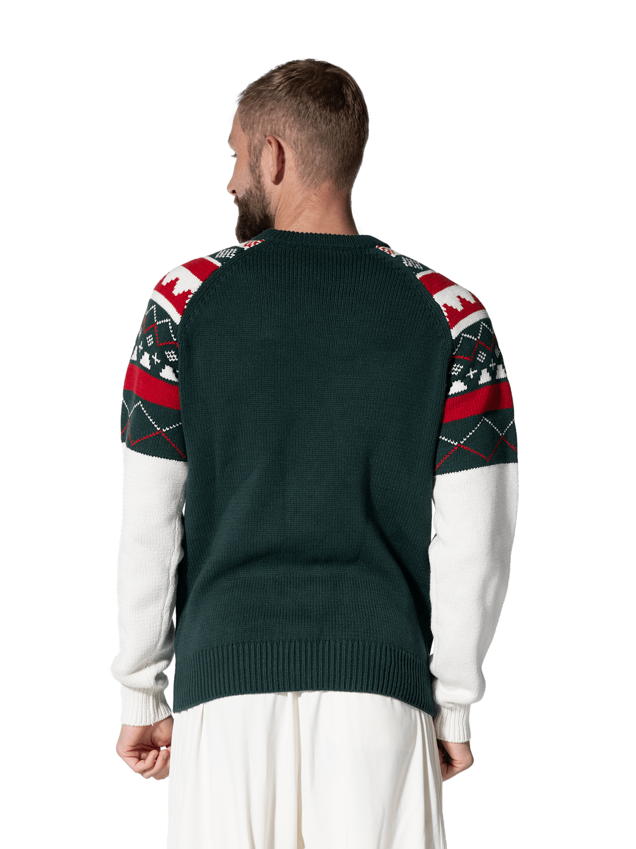 Knitted sweater for winter detail 2