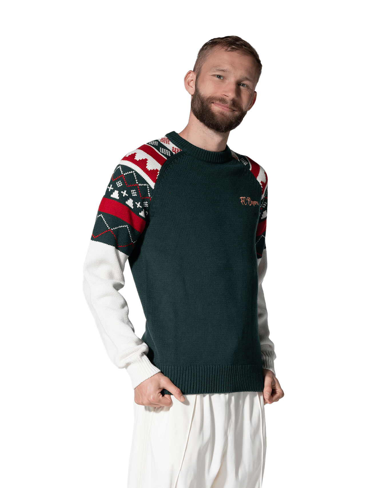 Knitted sweater for winter detail 3