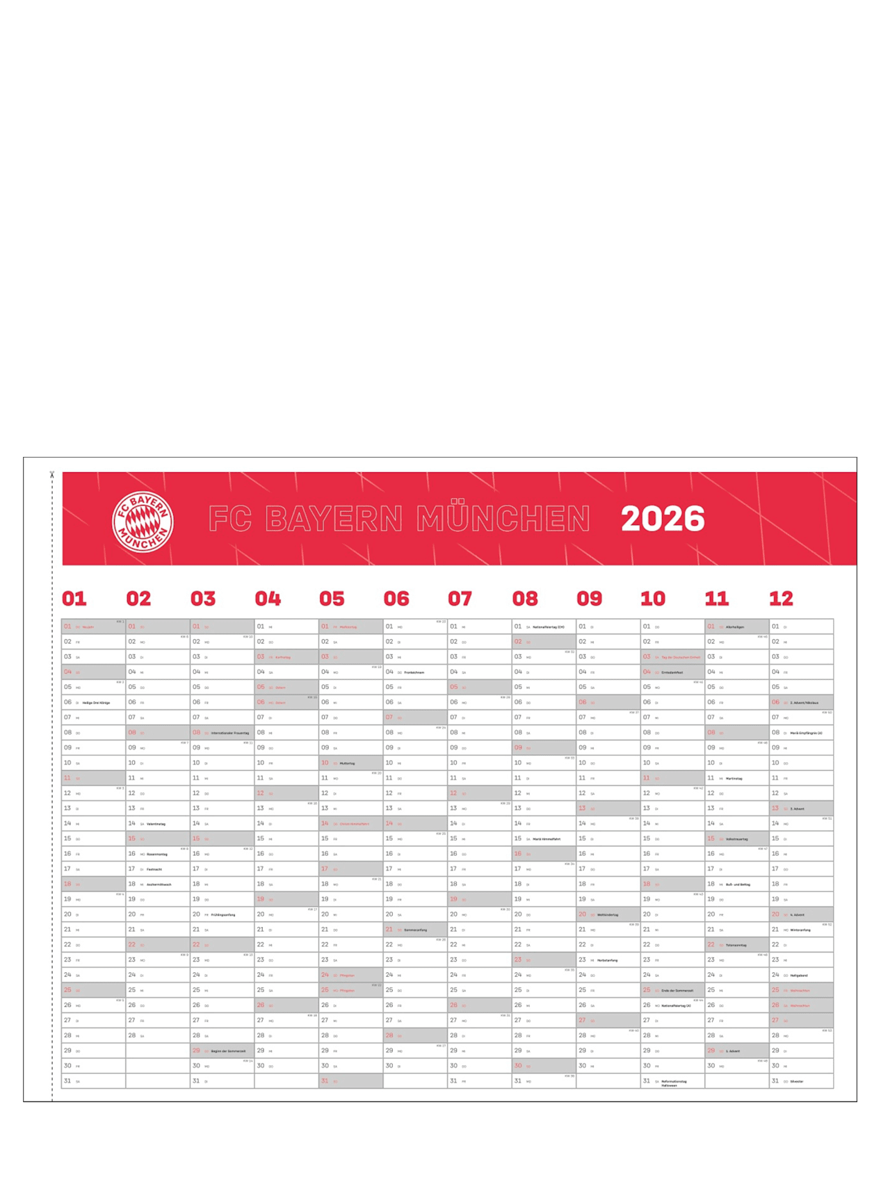 Posterkalender Frauen 2026 detail 3