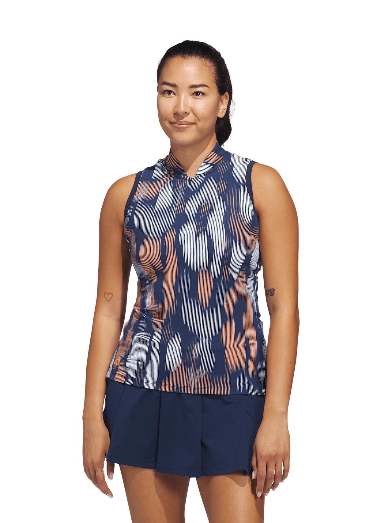 Women Sleeveless Polo Shirt 1