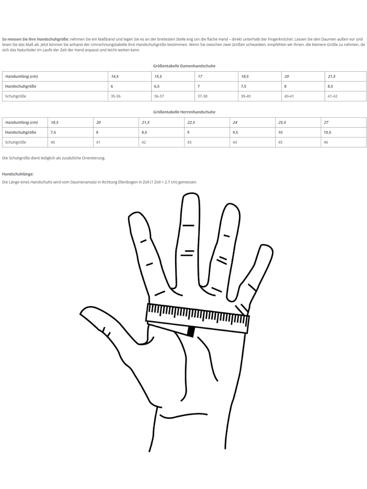 Handschuhe Leder detail 5