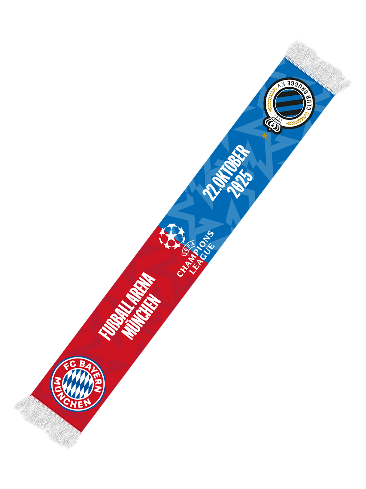 Schal UCL Gruppe 25-26 Club Brügge detail 2