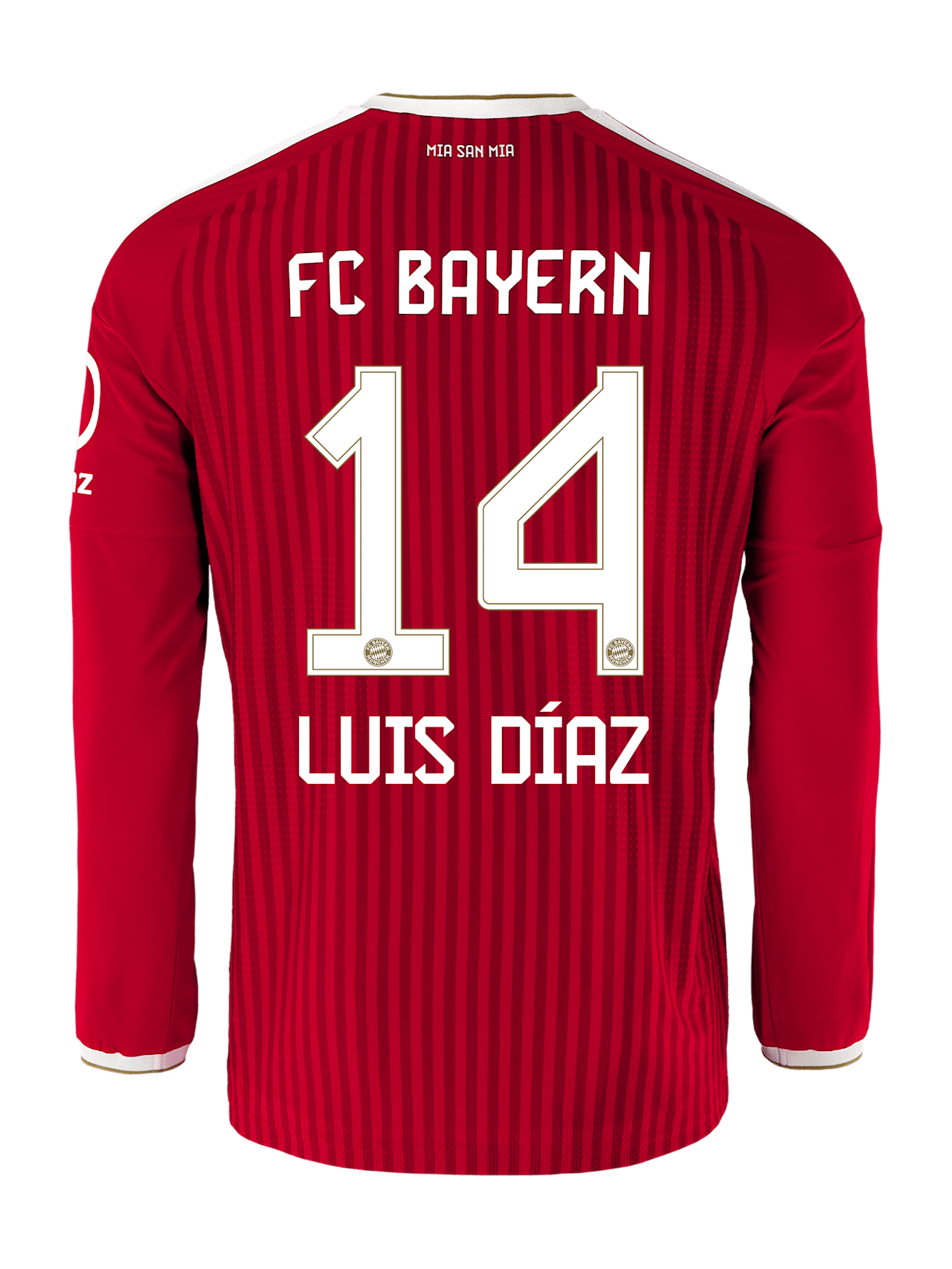 Luis Díaz Hommes Maillot Manches Longues Authentique Domicile 26-27 1