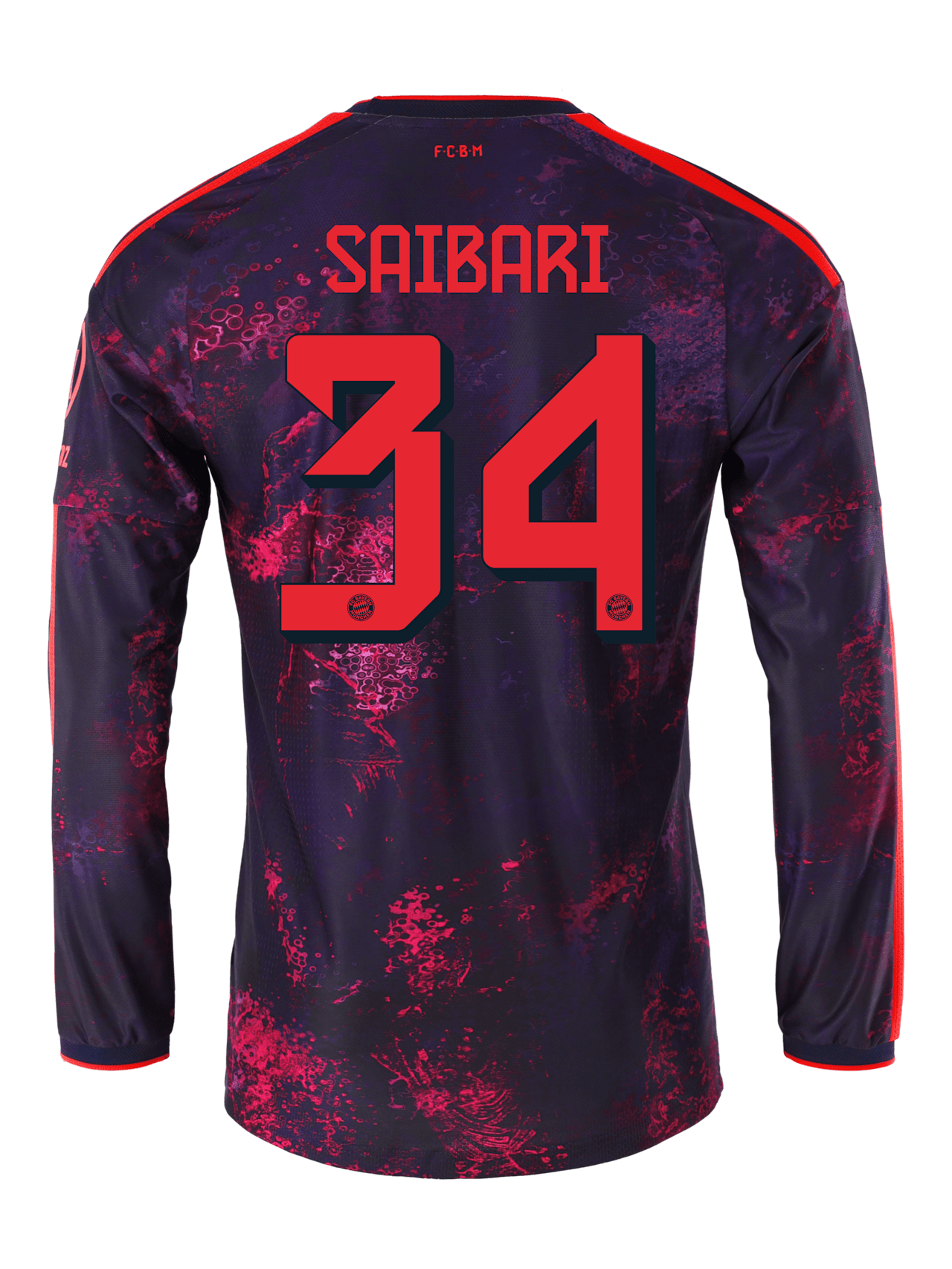 Authentic Langarm Trikot Champions League 26-27 detail 2