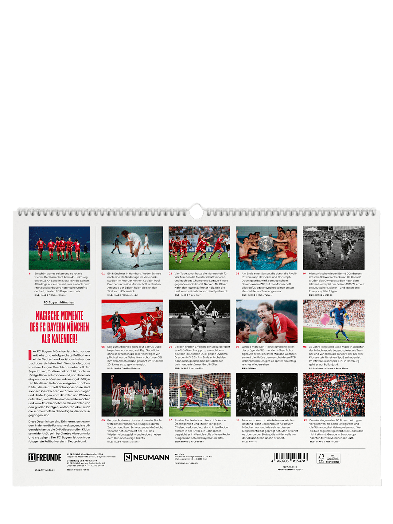 Wandkalender 2026 detail 2