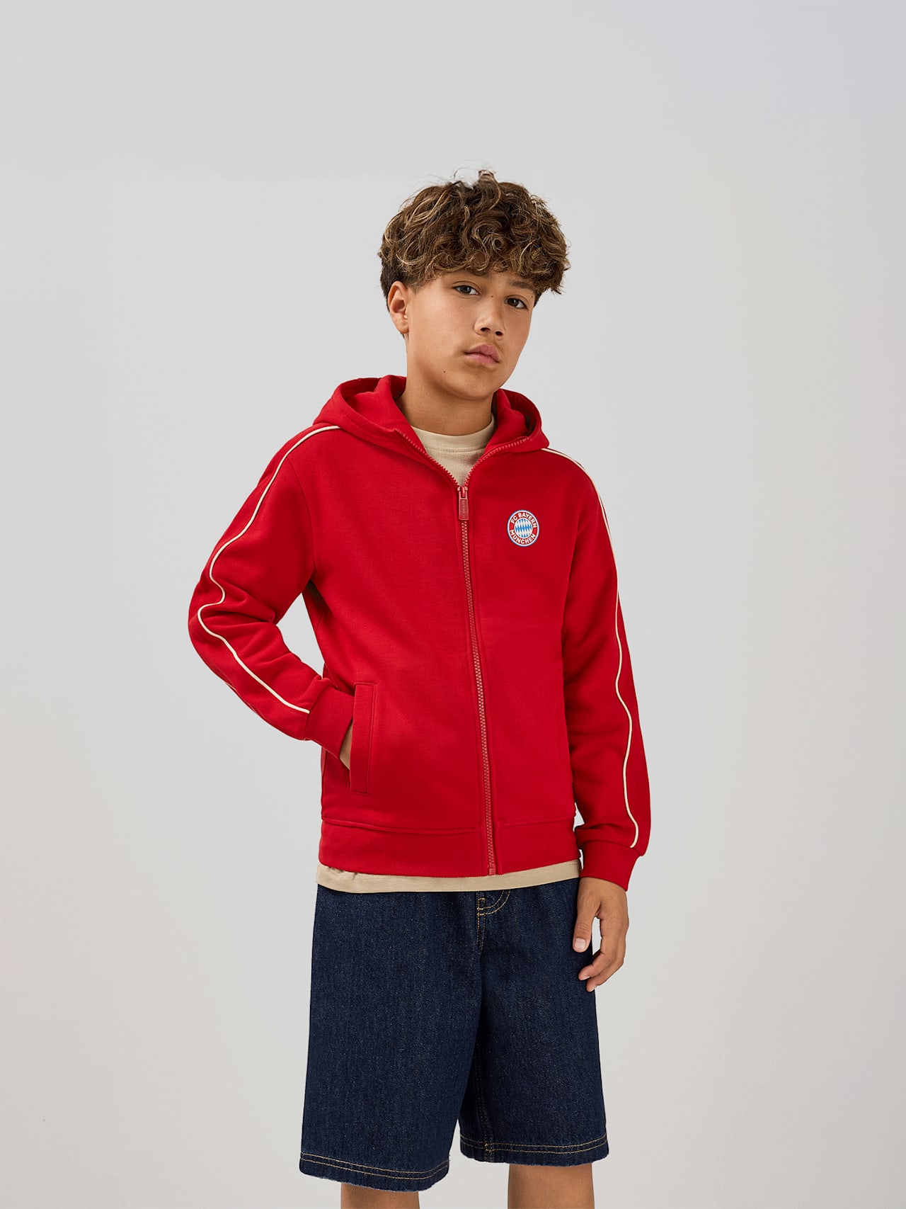 Niños Sudadera con capucha y cremallera Essentials 1