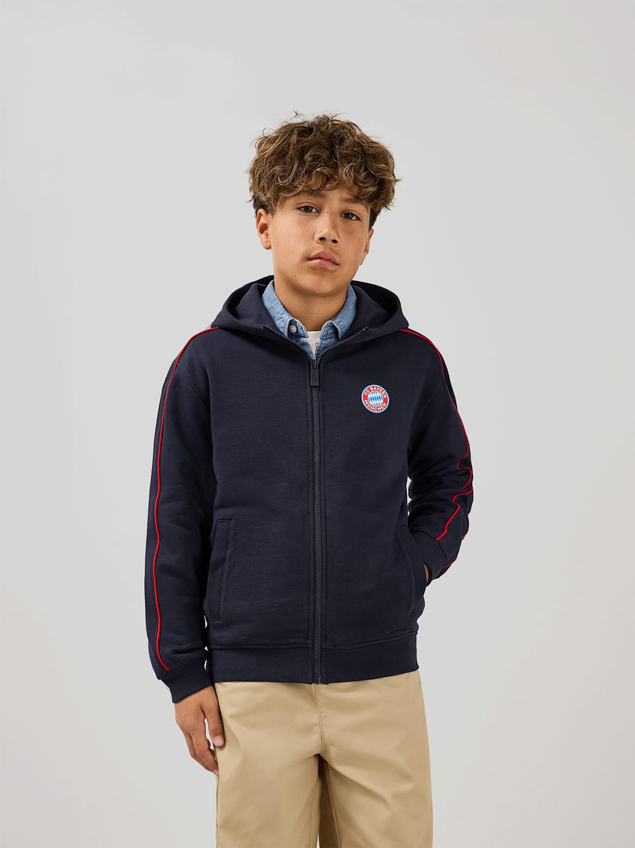 Niños Sudadera con capucha y cremallera Essentials 1