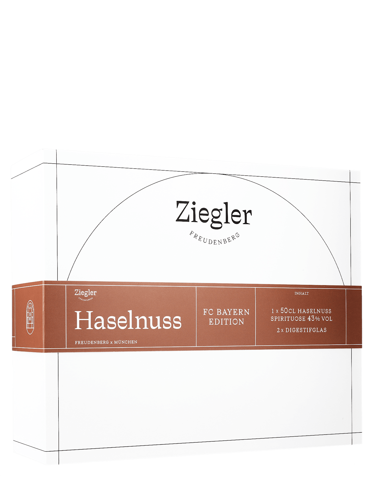 Haselnuss Spirituose Geschenkset 50 cl detail 2