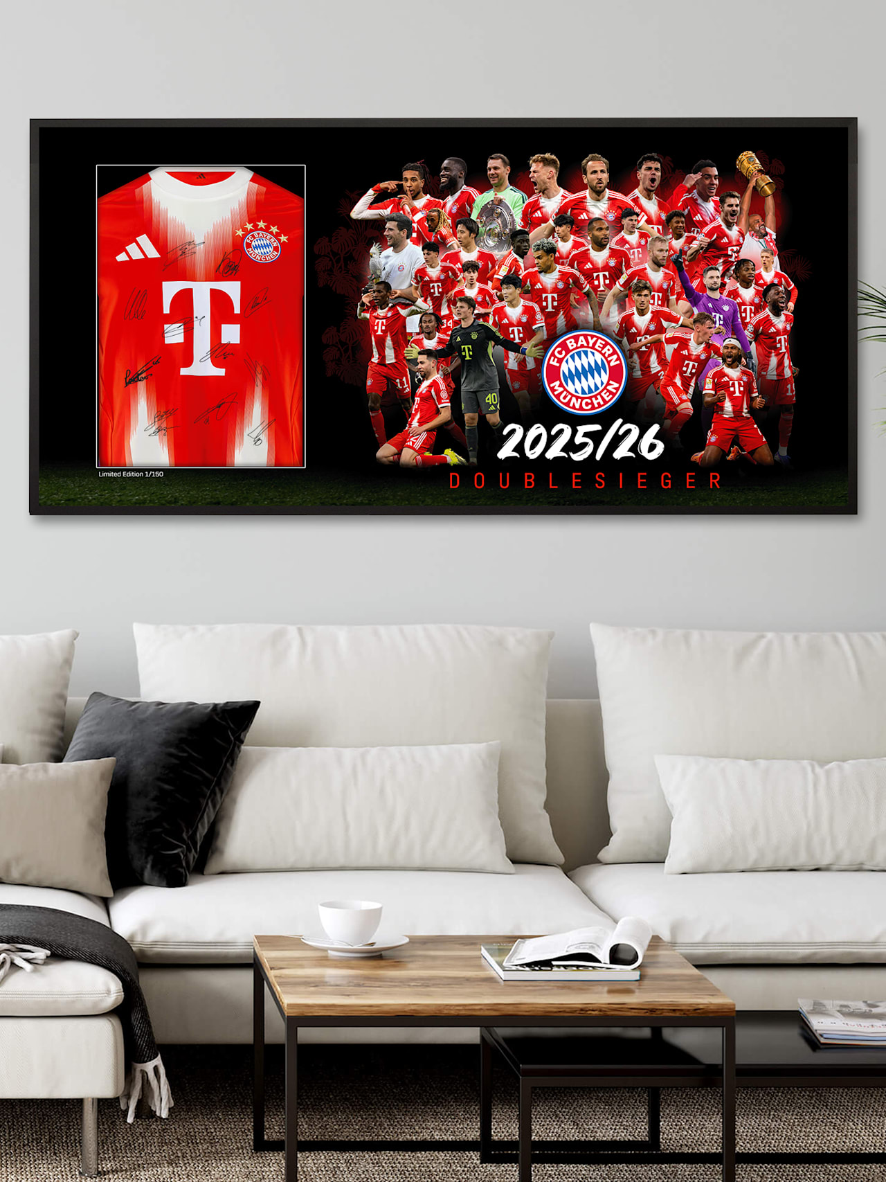 Trikotrahmen 2025/26 Doublesieger Limited Edition detail 2
