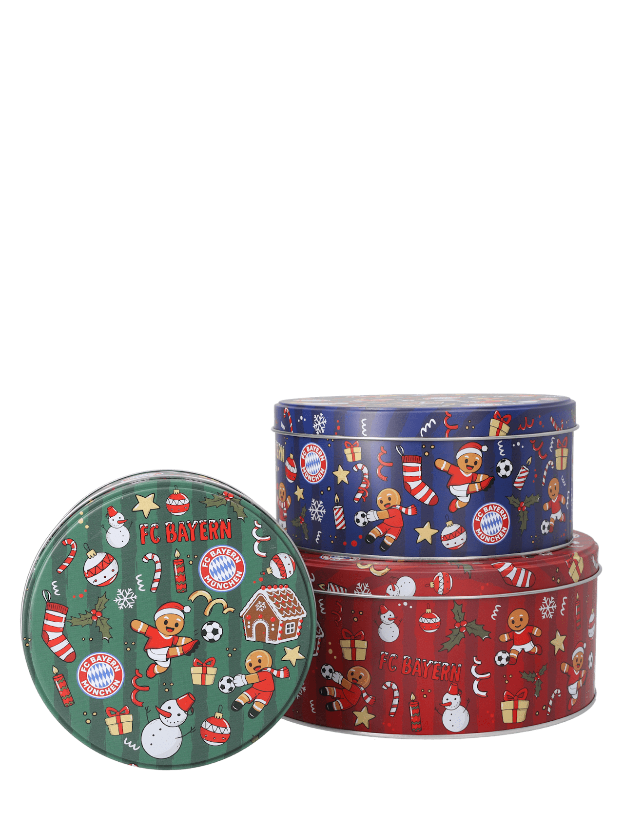 Set di 3 barattoli per biscotti Winter 1