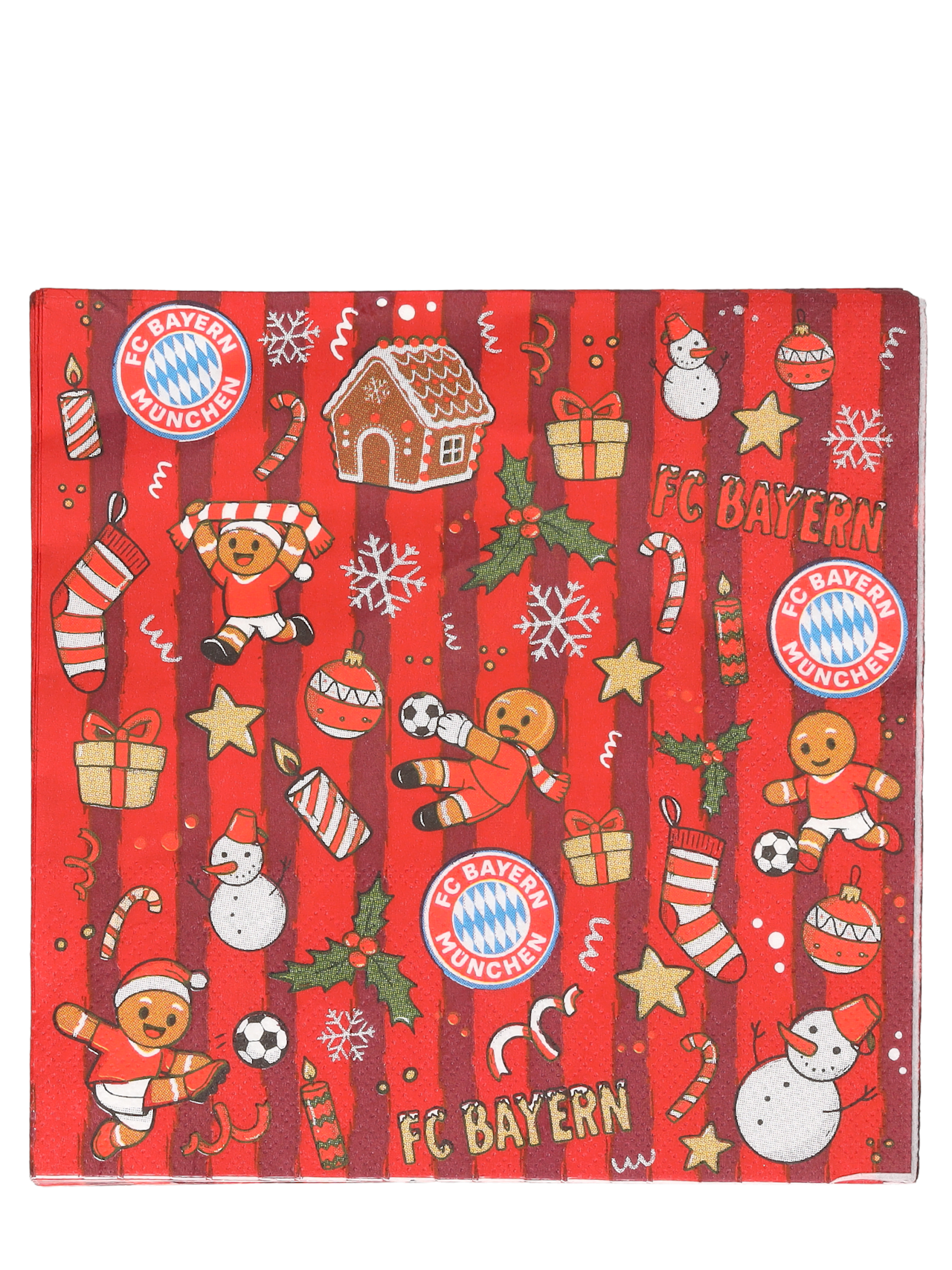 Set of 20 winter napkins detail 1