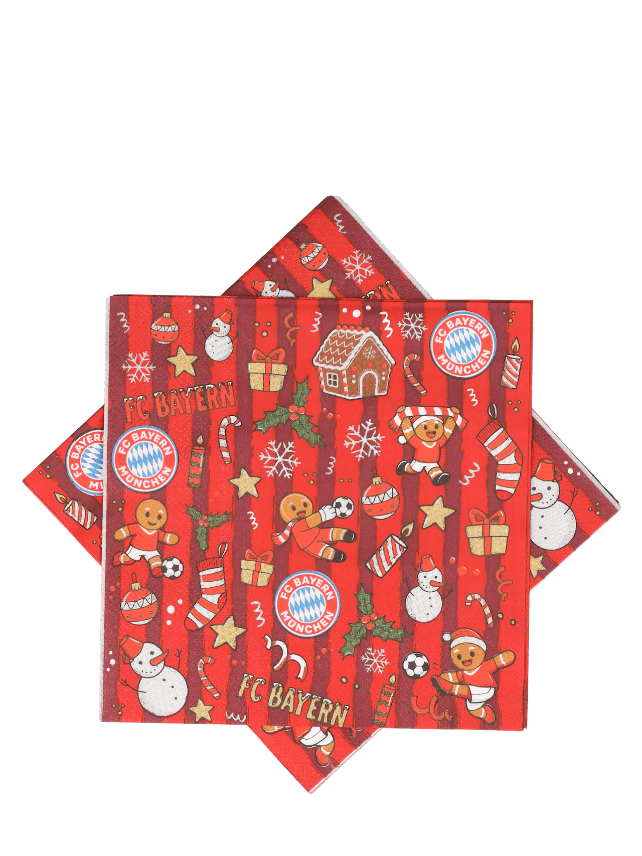 Set of 20 winter napkins detail 2