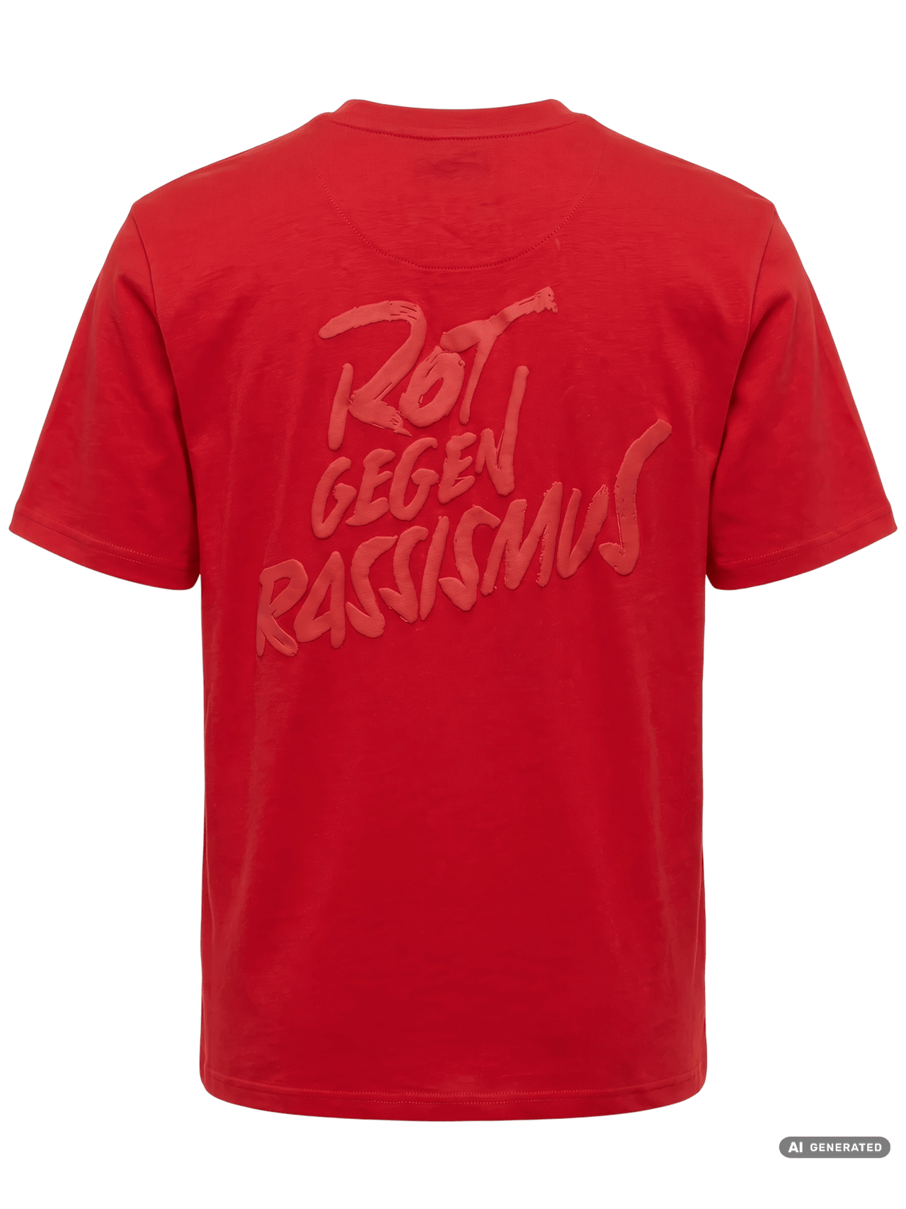 T-shirt Red against Racism detail 5
