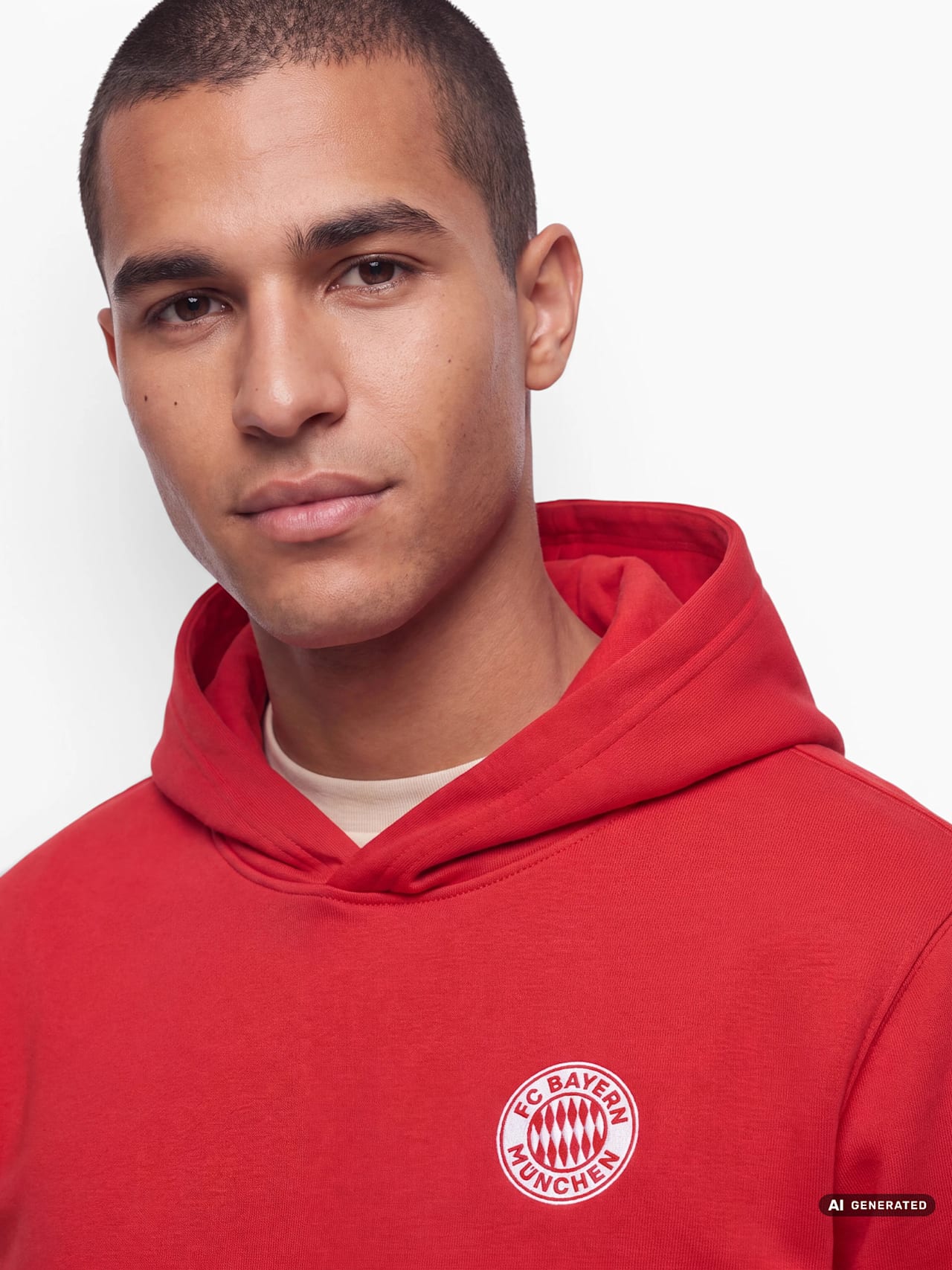 Hoodie Red against Racism detail 4